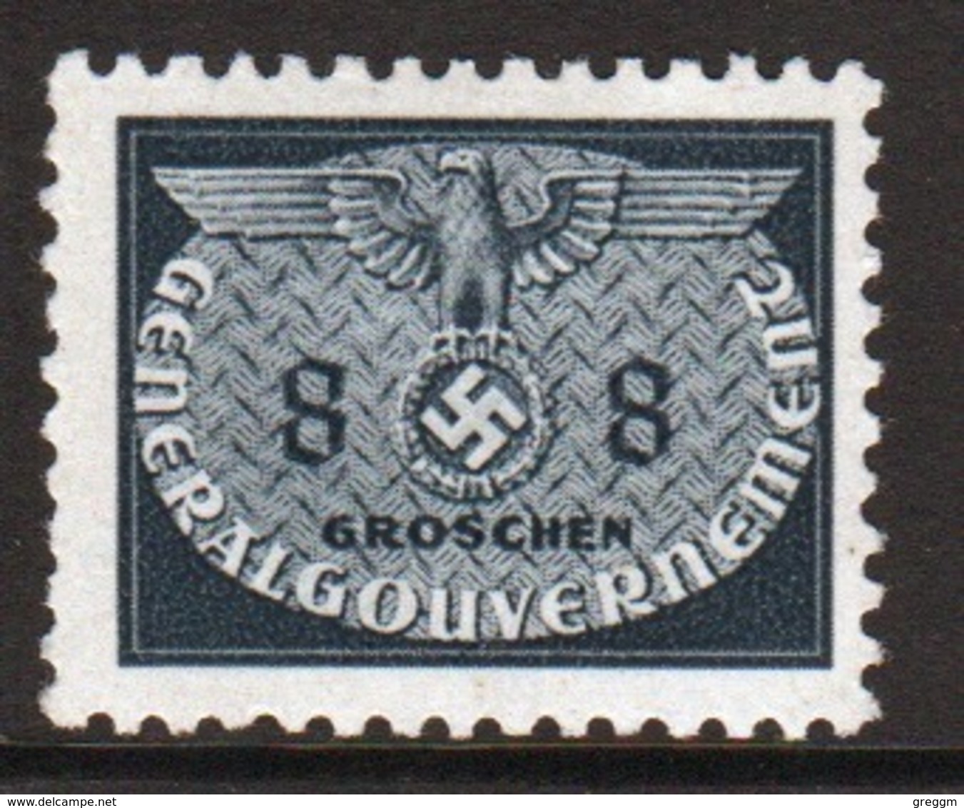 Poland German Occupation 1940 Single 8g Official Stamp. - General Government
