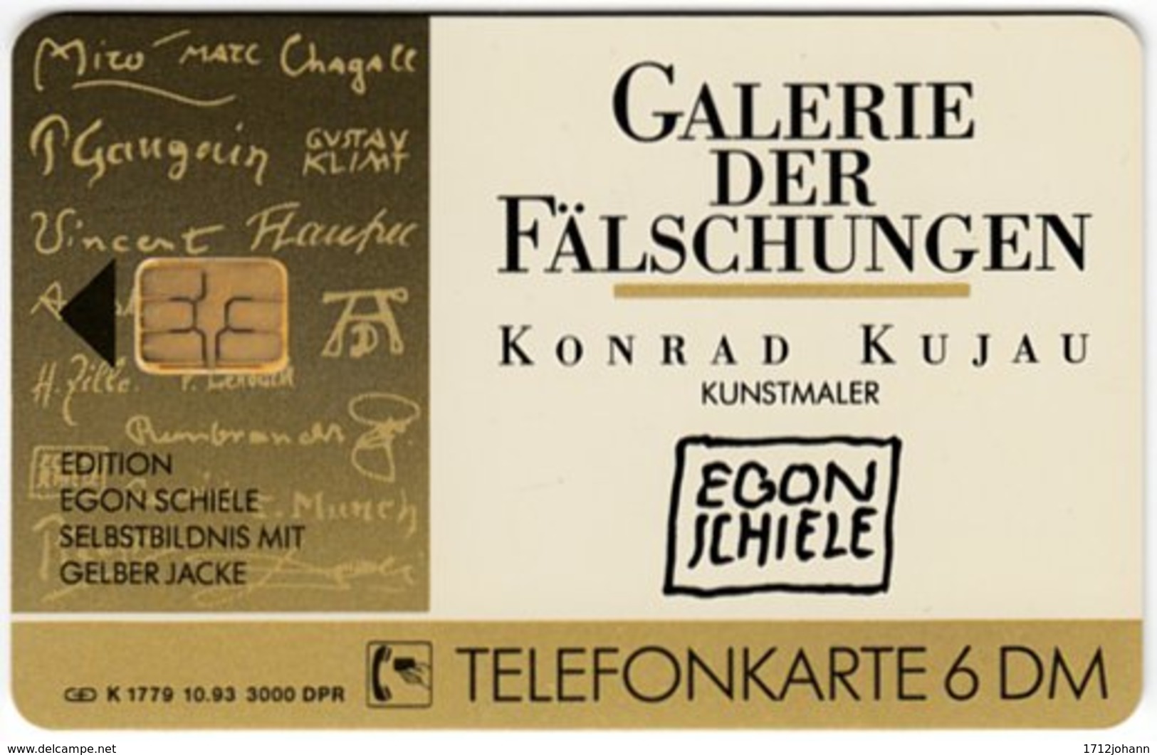 GERMANY K-Serie A-876 - 1779 10.93 - Painting, Modern Art, Egon Schiele - MINT - K-Series : Série Clients