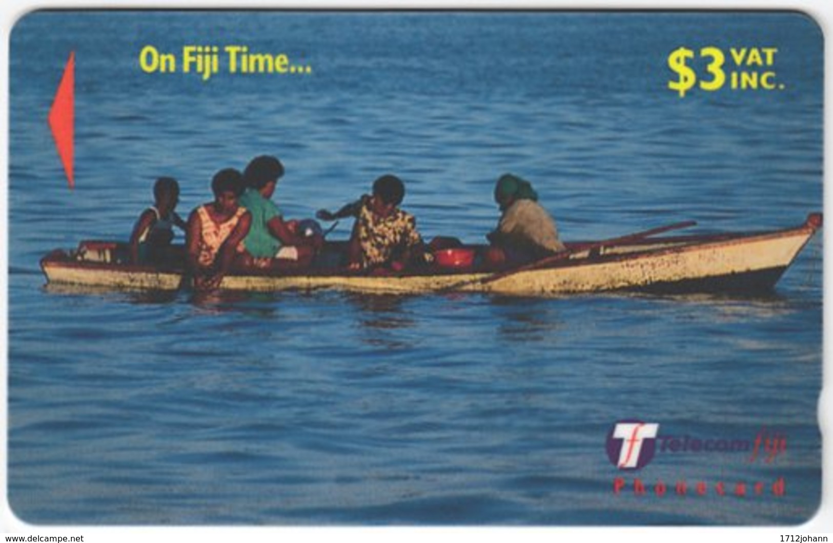 FIJI A-141 Magnetic Telecom - People, Streetlife - 29FJB - Used - Figi