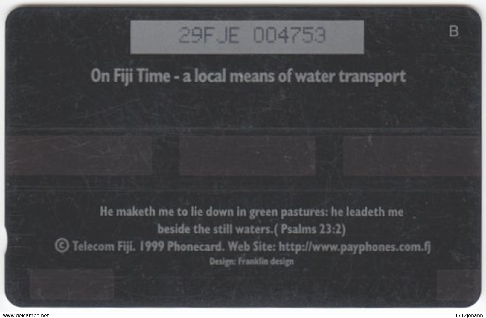 FIJI A-144 Magnetic Telecom - People, Streetlife - 29FJE - Used - Fiji