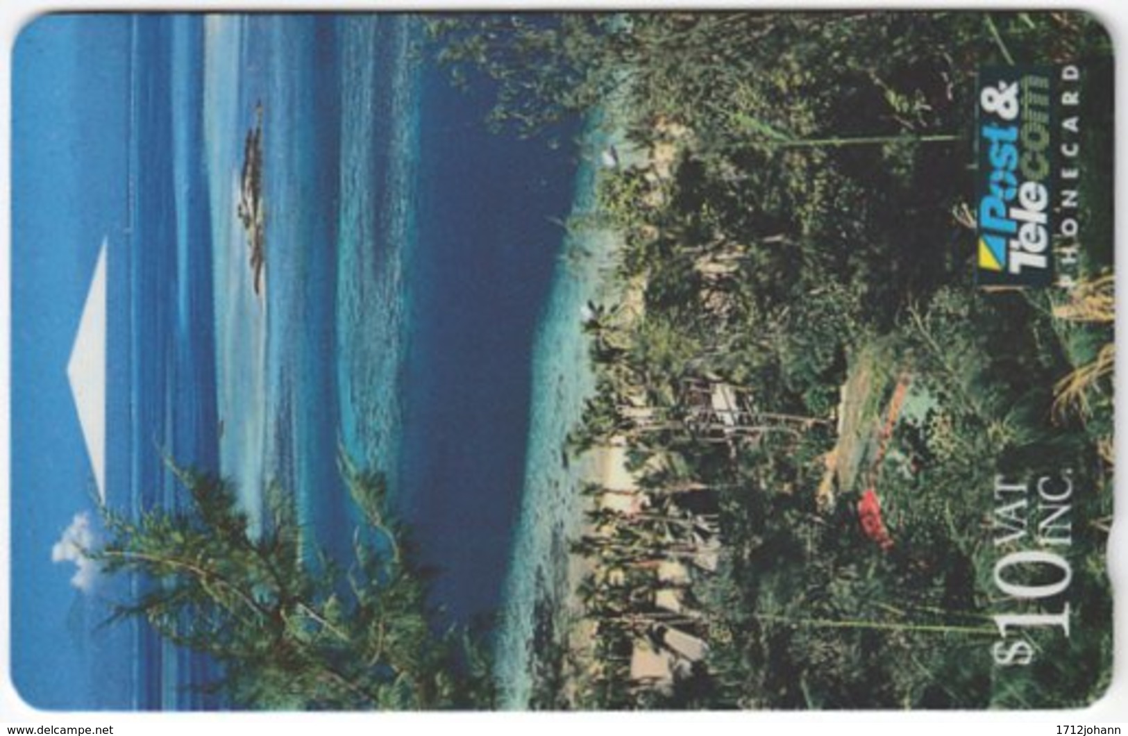 FIJI A-155 Magnetic Telecom - Landscape, Coast - BCFJD - Used - Figi