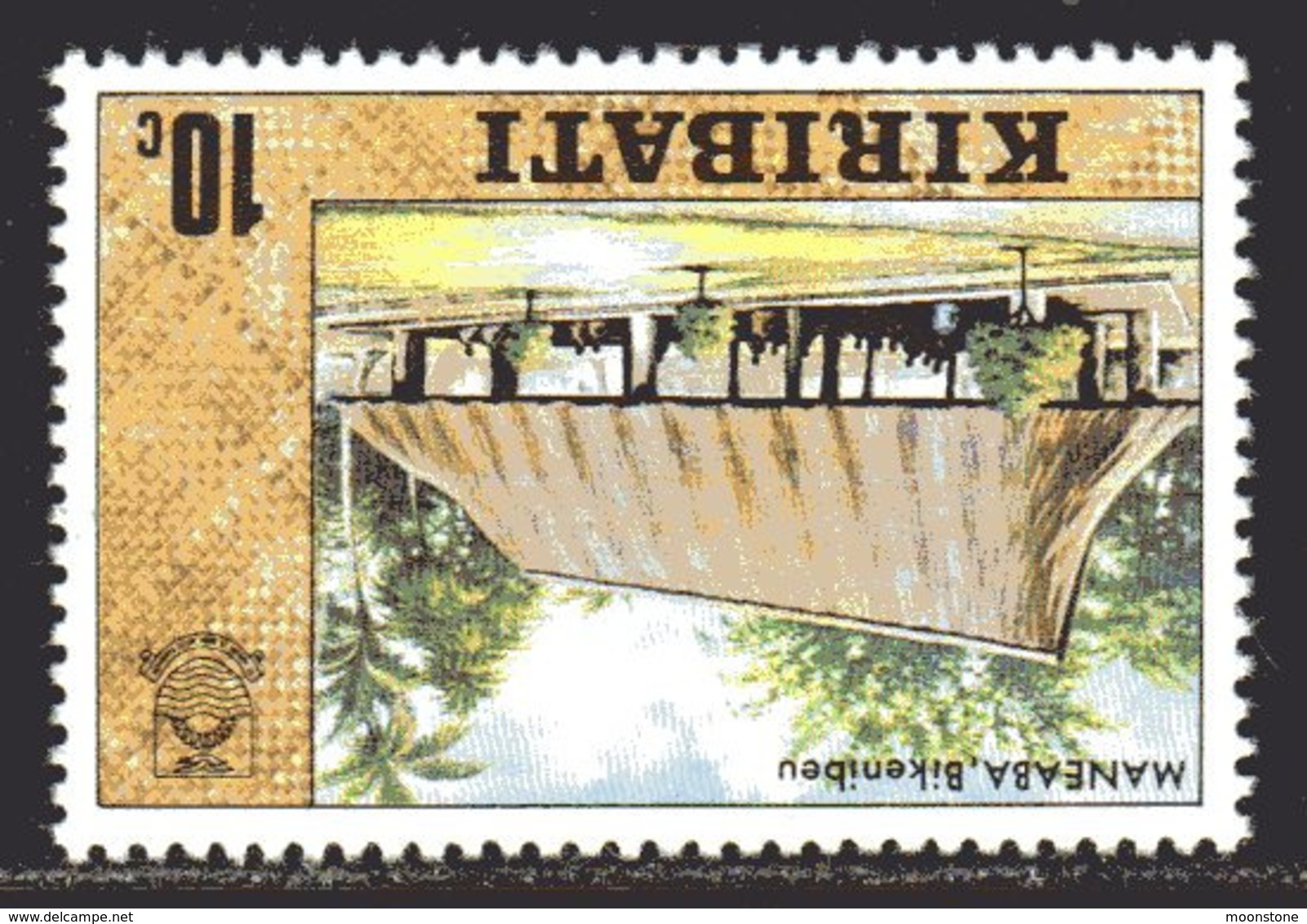 Kiribati 1979 Definitives 10c Value, Wmk. Sideways Inverted, MNH, SG 90w (BP2) - Kiribati (1979-...)