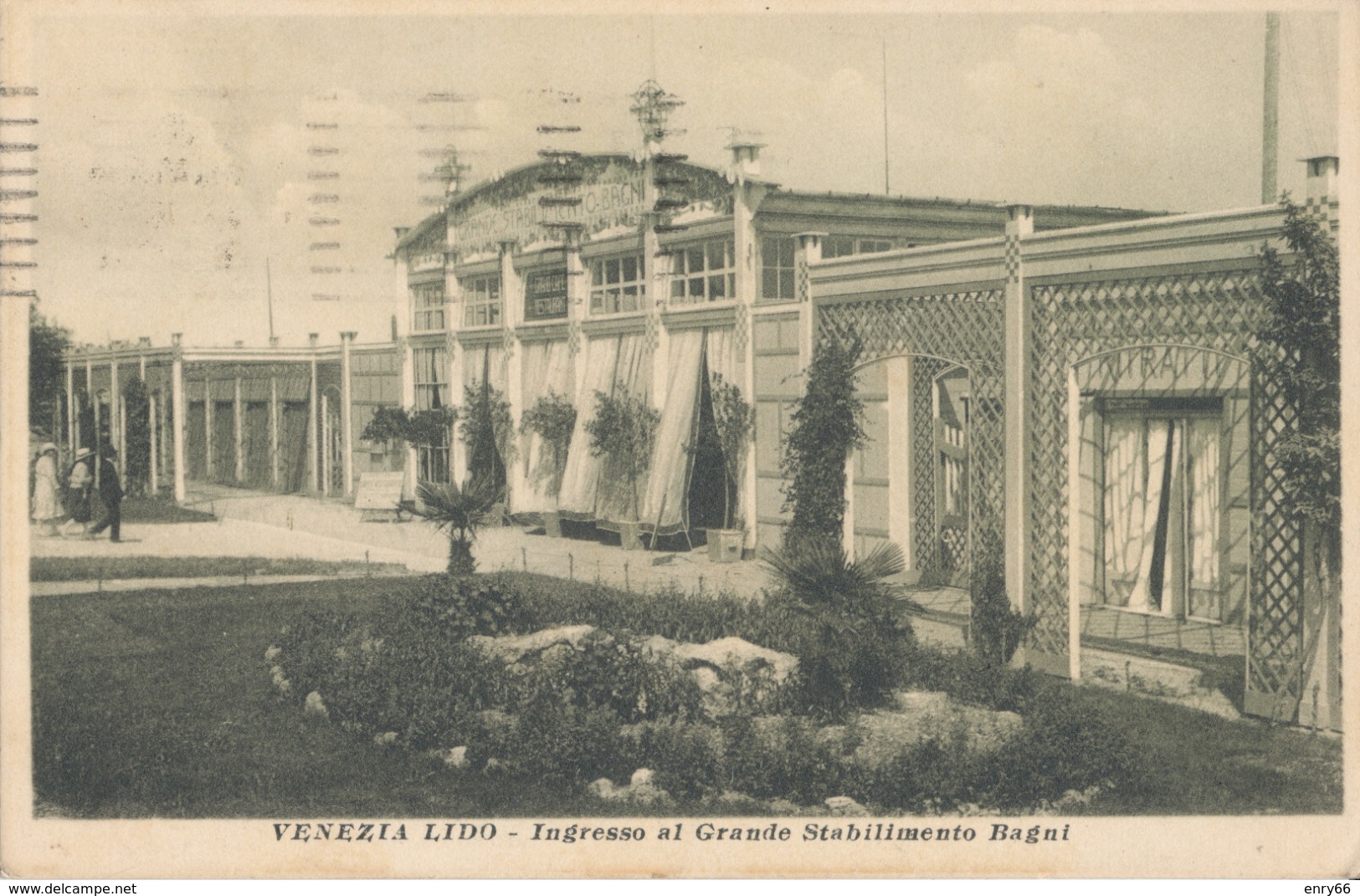 VENEZIA-LIDO INGRESSO AL GRANDE STABILIMENTO BAGNI - Venezia