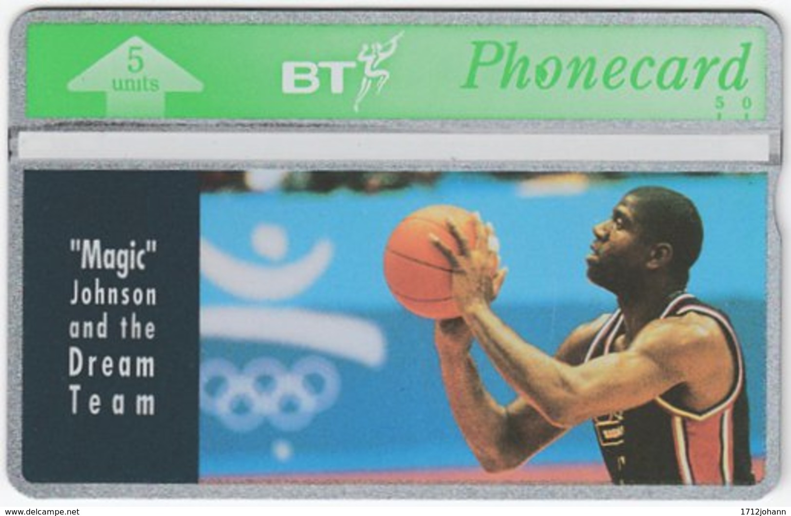 GREAT BRITAIN E-511 Hologram BT - Sport, Basketball, Earvin Johnson Jr. - 231E - MINT - BT Emissions Privées