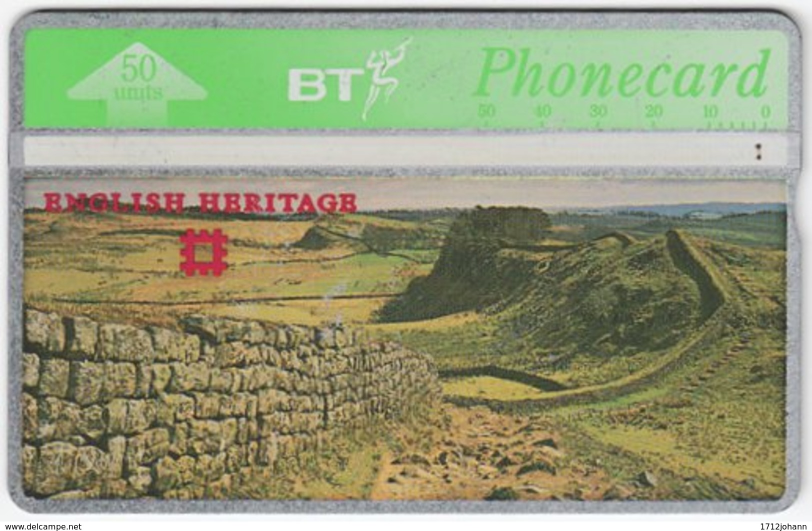 GREAT BRITAIN E-529 Hologram BT - Culture, Ruins (chipping) - 528E - Used - BT Emissions Générales