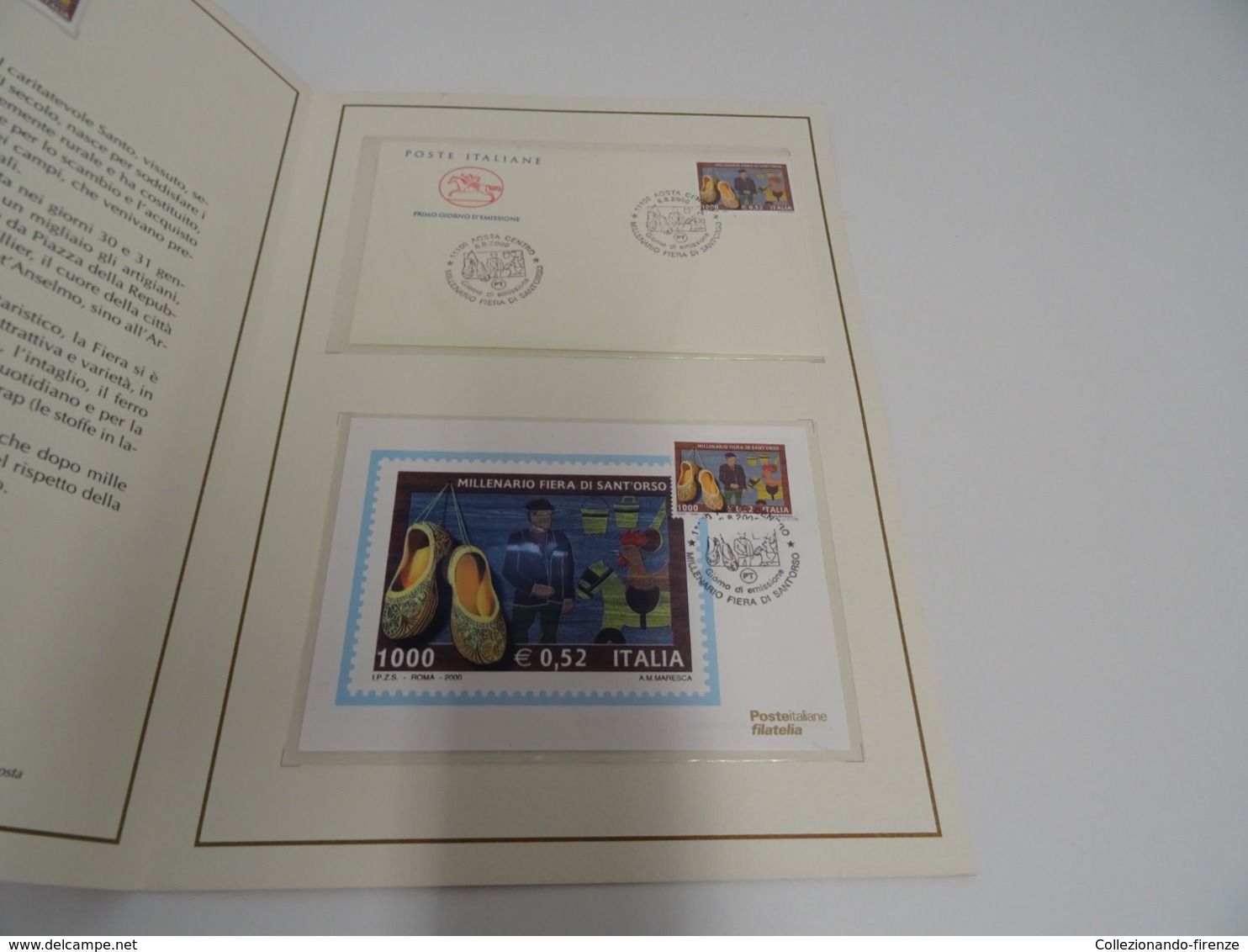 Folder Francobolli - Millenario Fiera Sant'Orso - Italia 2000 - Nuovi MNH** - Lotti E Collezioni