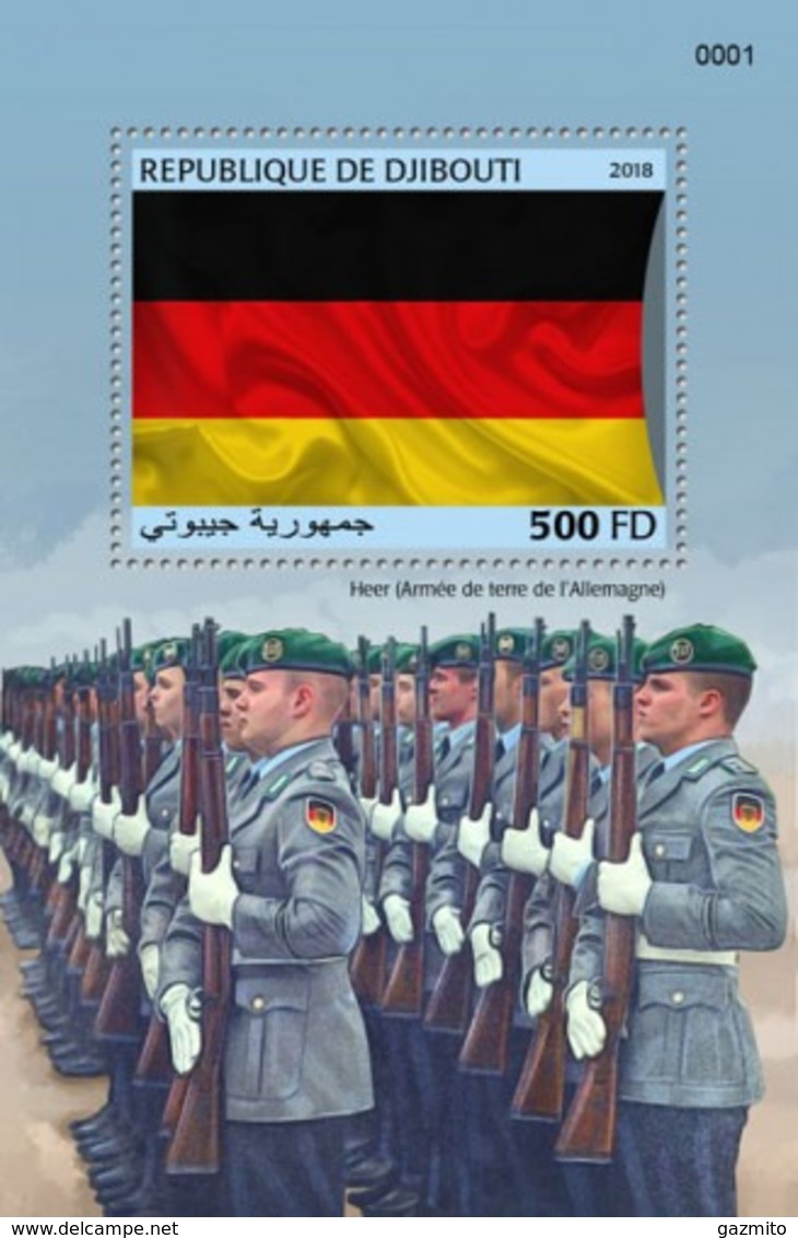 Djibouti 2018, German Army, BF - Francobolli