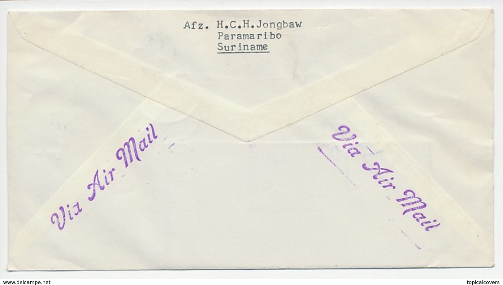 Registered Cover / Postmark Suriname 1961 Buildings Of Suriname - Andere & Zonder Classificatie