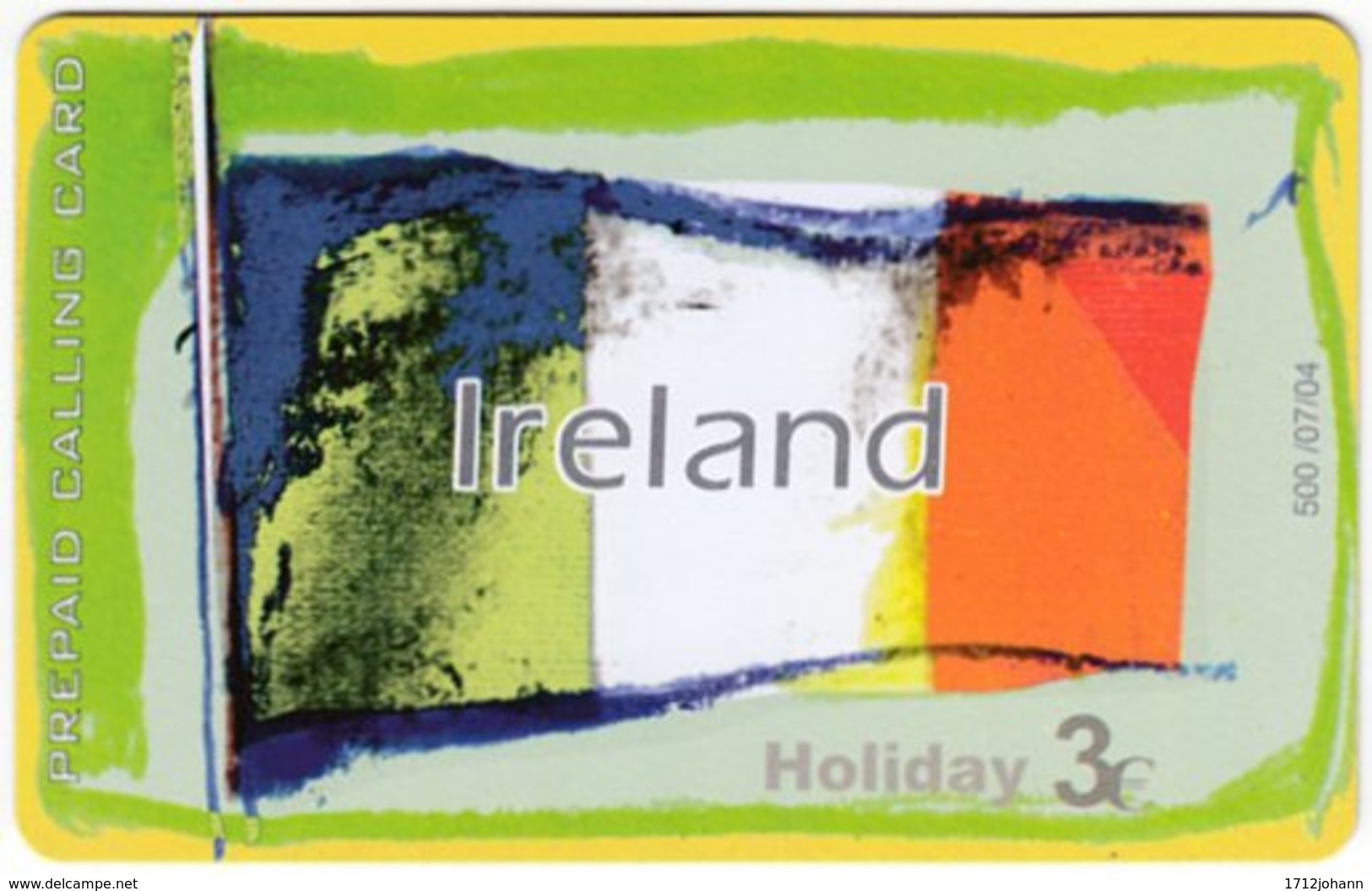 GREECE F-802 Prepaid Amimex - Flag Of Ireland - Used - Griechenland