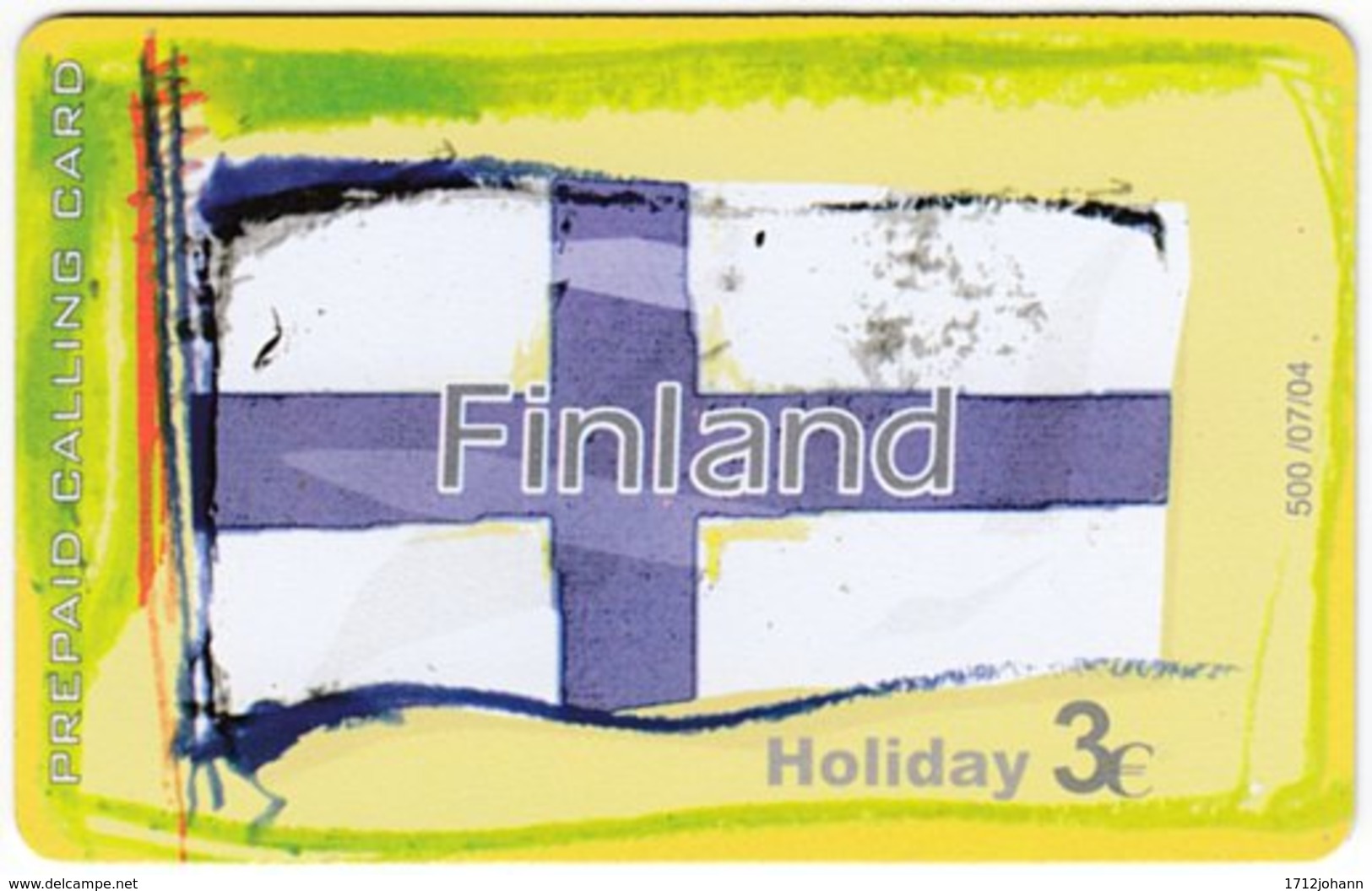 GREECE F-810 Prepaid Amimex - Flag Of Finland - Used - Griechenland