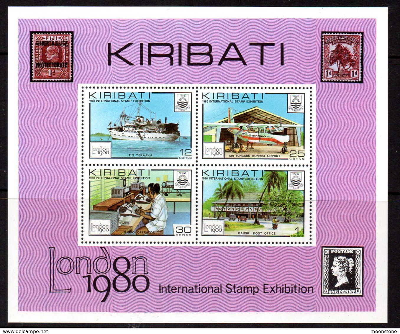 Kiribati 1980 London '80 Stamp Exhibition MS, MNH, SG 116 (BP2) - Kiribati (1979-...)