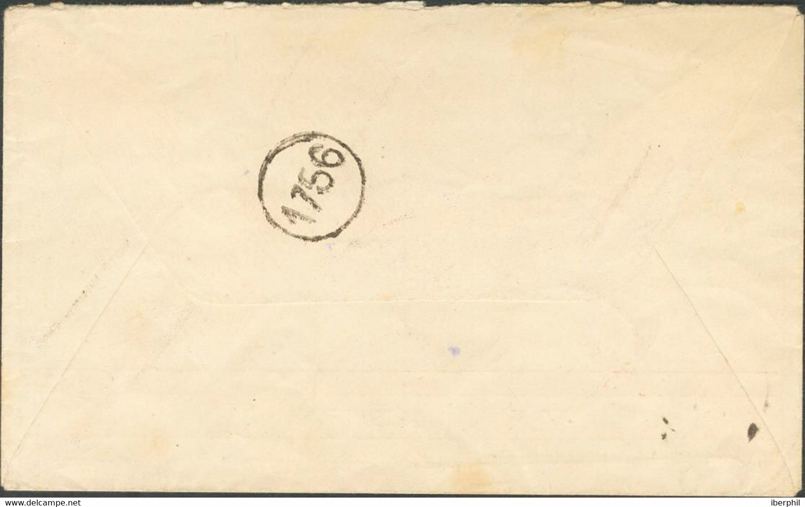 España. República Española Correo Aéreo. Sobre 671, 674, 681. 1934. 5 Cts, 50 Cts Y 4 Pts. MADRID A BUENOS AIRES. MAGNIF - Storia Postale