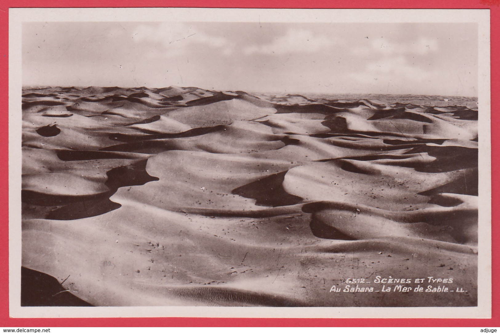 CPSM-Algérie- Au Sahara - La Mer De Sable - 6512** 2 SCANS - Scènes & Types