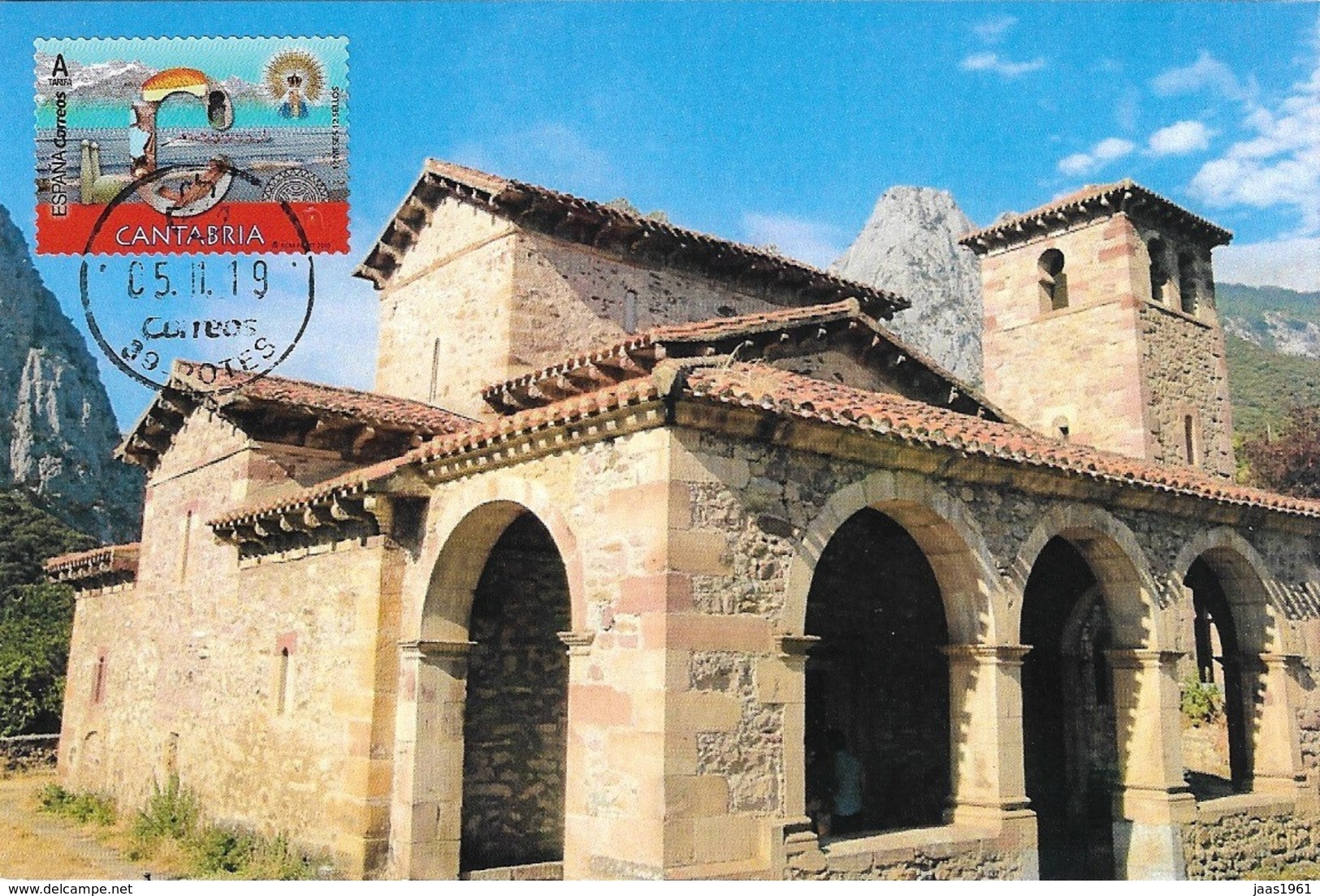 SPAIN. MAXICARD SANTA MARIA CHURCH. LEBEÑA (CANTABRIA). 2019 - Maximumkarten