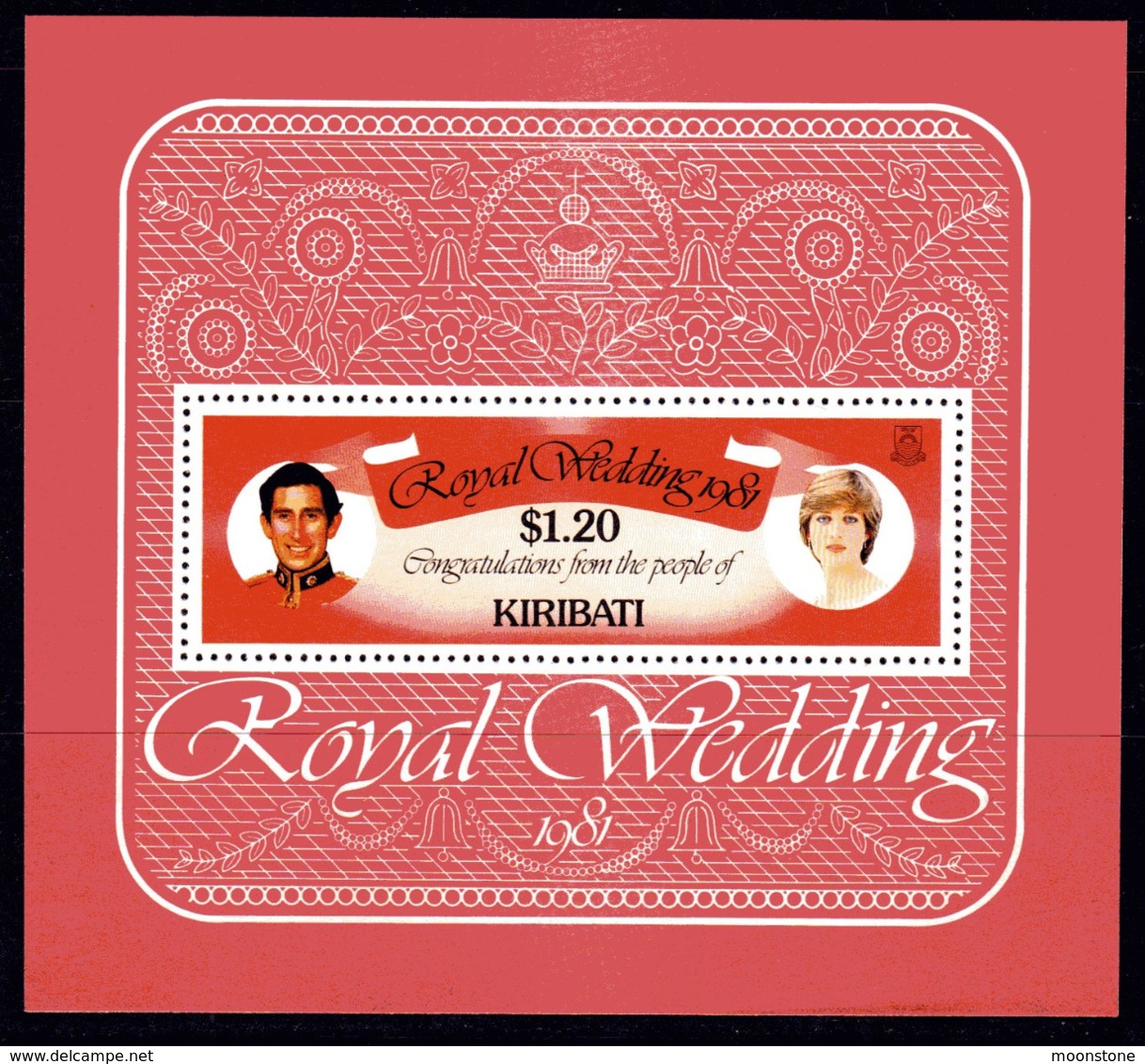 Kiribati 1981 Royal Wedding MS, MNH, SG 155 (BP2) - Kiribati (1979-...)