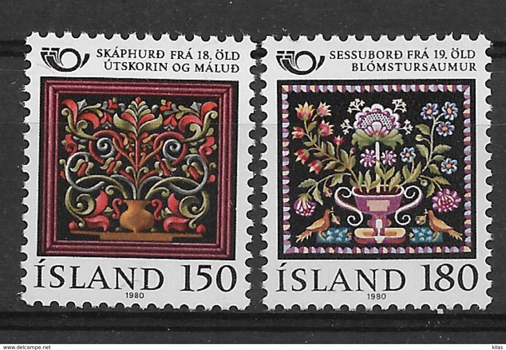 ISLAND 1980 FLOWERS, BIRDS, Handcrafts  MNH - Altri & Non Classificati