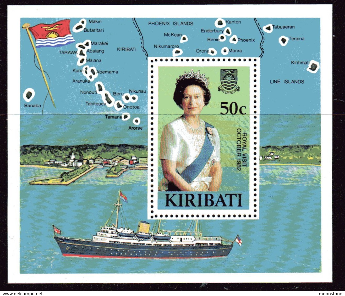 Kiribati 1982 Royal Visit MS, MNH, SG 196 (BP2) - Kiribati (1979-...)