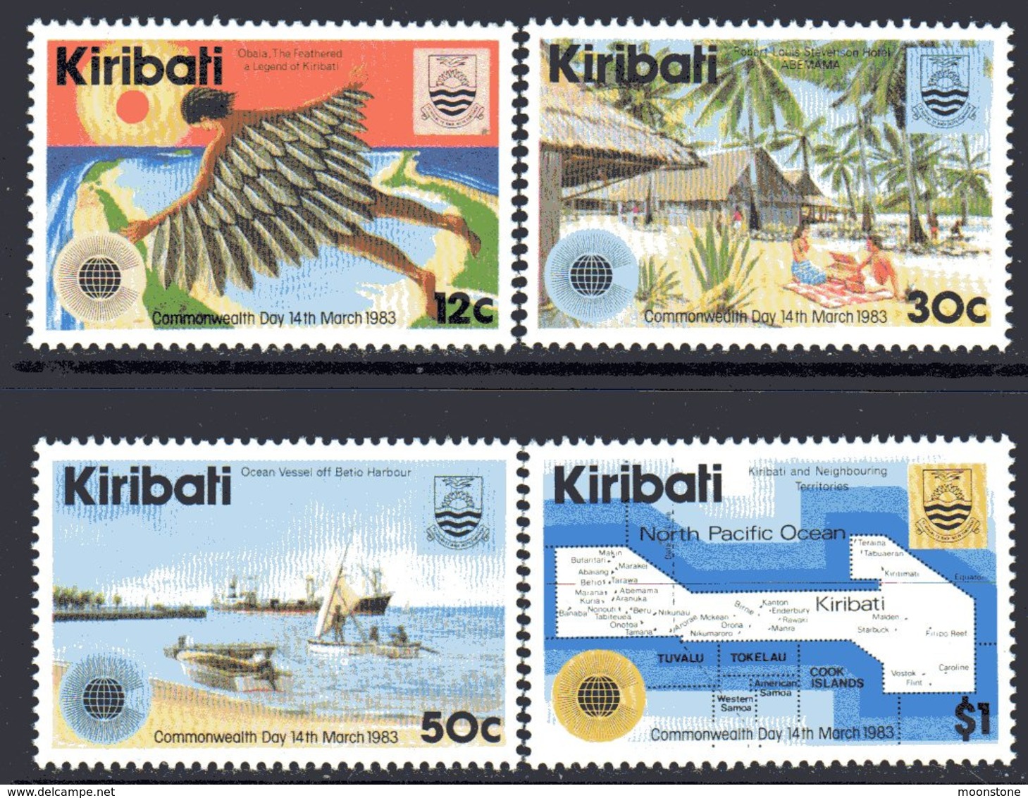 Kiribati 1983 Commonwealth Day Set Of 4, MNH, SG 197/200 (BP2) - Kiribati (1979-...)