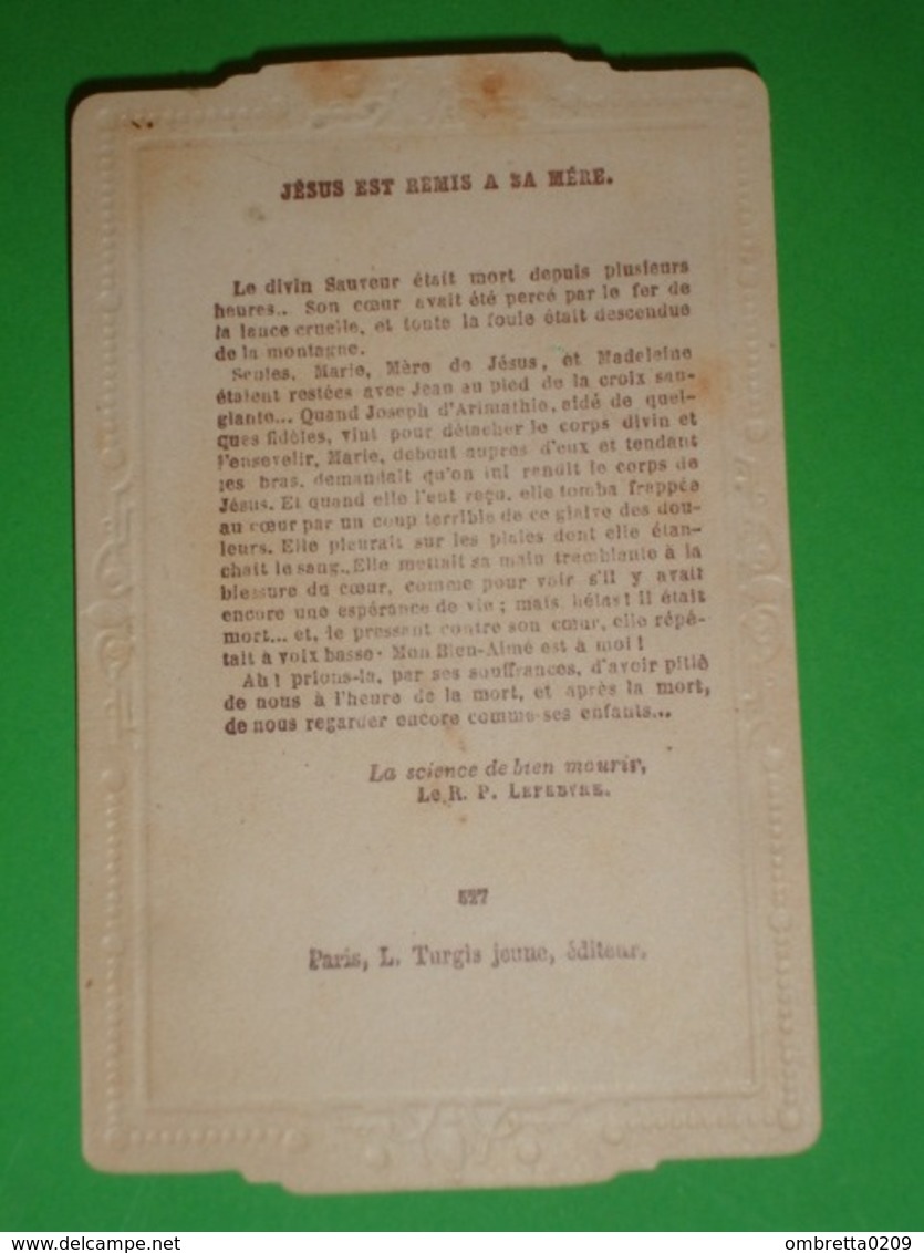 N.D.des Afflictions - Santino Riproduzione "n°°527 L.Turgis - Paris " - Santini