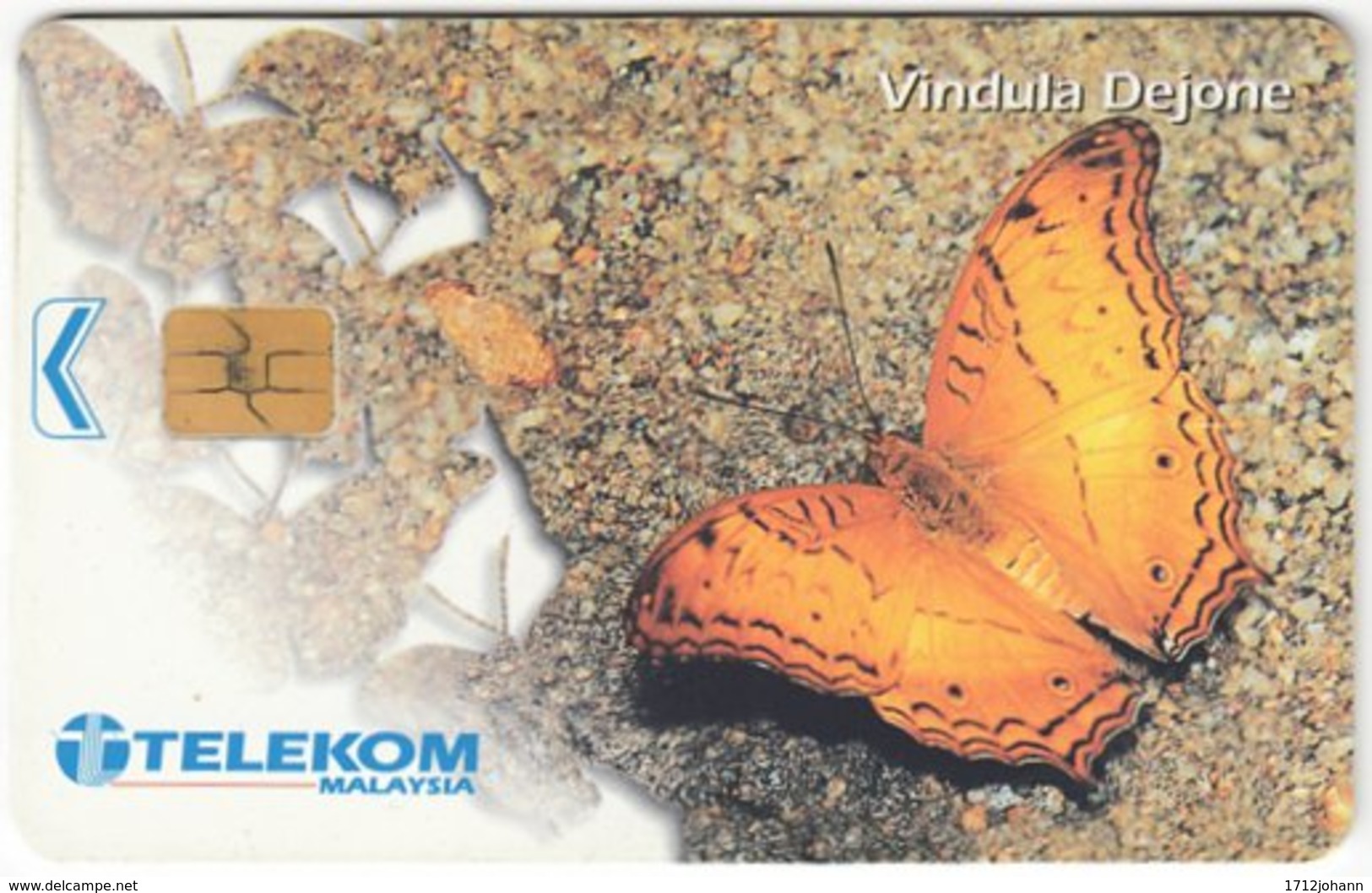 MALAYSIA A-633 Chip Telekom - Animal, Butterfly - Used - Malaysia