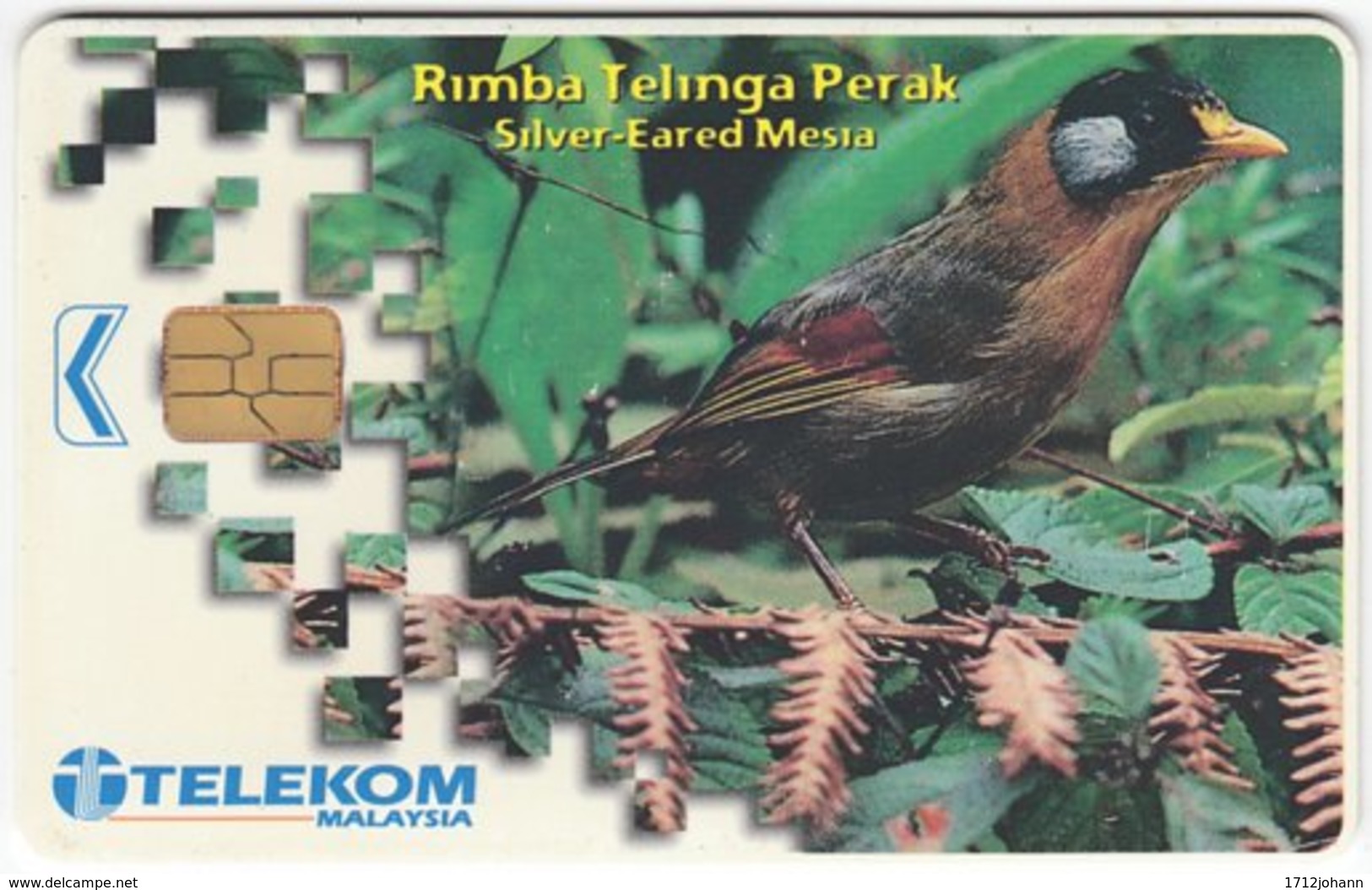 MALAYSIA A-640 Chip Telekom - Animal, Bird - Used - Malaysia