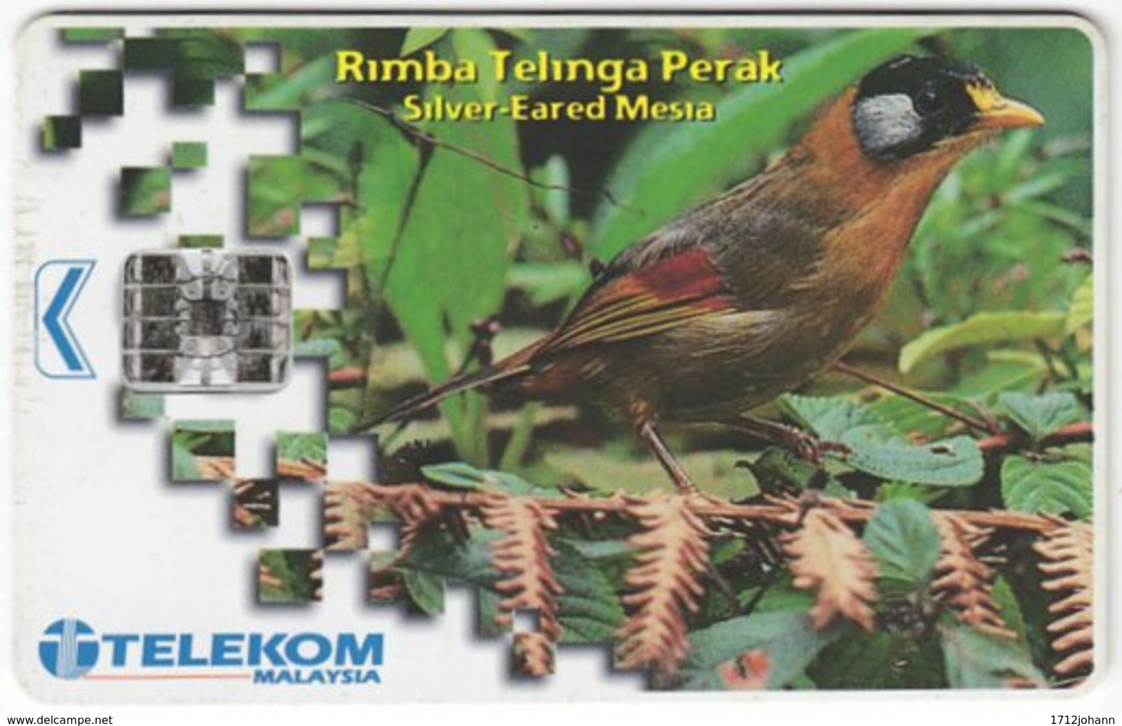 MALAYSIA A-641 Chip Telekom - Animal, Bird - Used - Malaysia