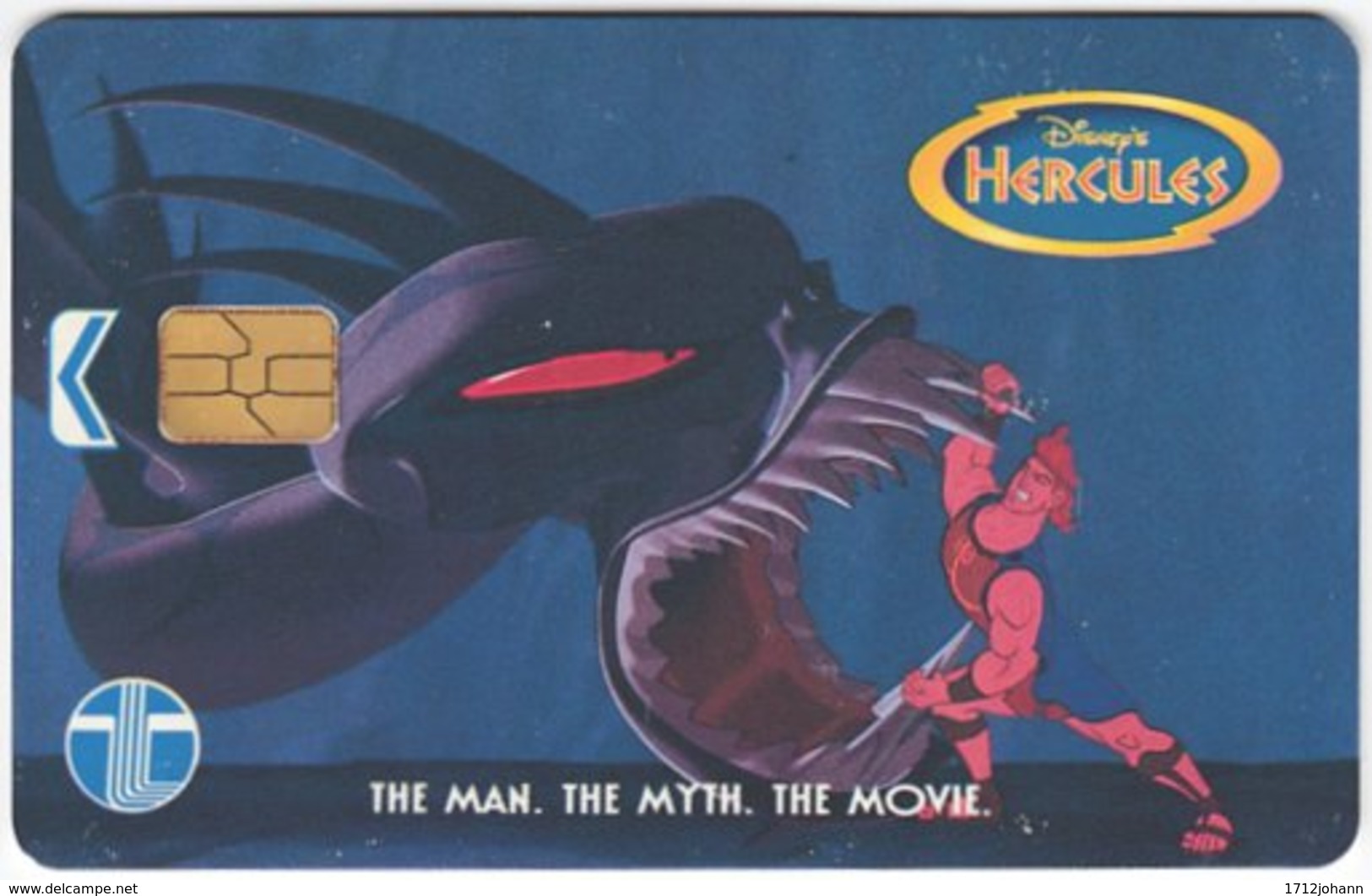 MALAYSIA A-652 Chip Telekom - Cinema, Walt Disney, Hercules - Used - Malaysia