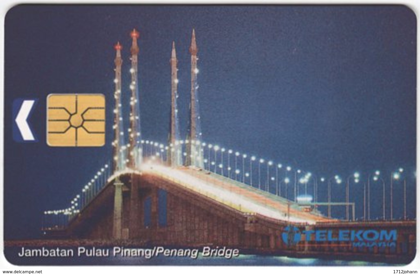 MALAYSIA A-668 Chip Kadfon - Traffic, Bridge - Used - Malaysia