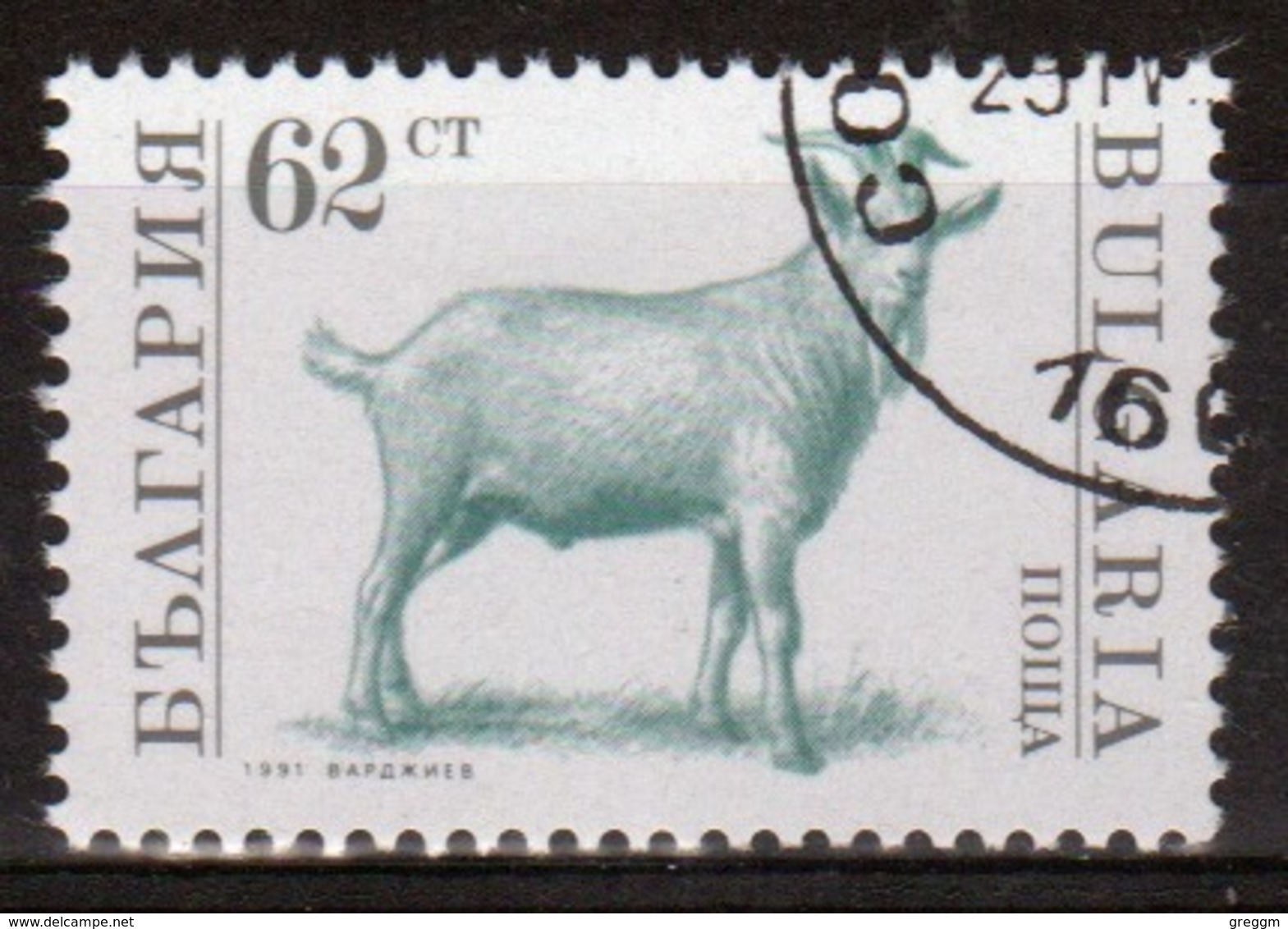 Bulgaria 1991 Single 62s Stamp From The Series Showing Farm Animals. - Used Stamps