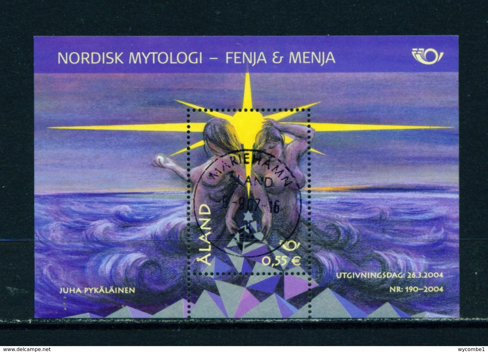 ALAND  -  2004 Norse Mythology Miniature Sheet Used As Scan - Aland