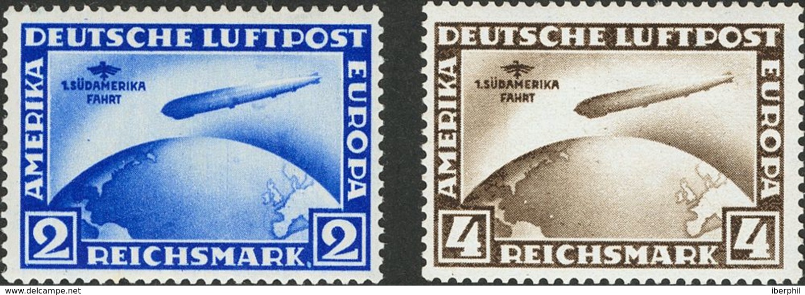 Alemania, Aéreo. MNH **38/39. 1930. Serie Completa. MAGNIFICA Y RARISIMA EN ESTA CALIDAD. Yvert 2011: 3.500 Euros - Otros & Sin Clasificación