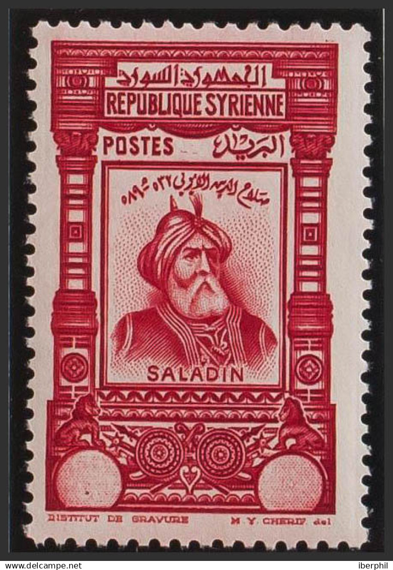 Siria Francesa. MNH **Yv 237. 1934. 25 Pi Rojo. VALOR OMITIDO. MAGNIFICO Y RARO. (Maury 2009: 244a, 265 Euros) - Siria