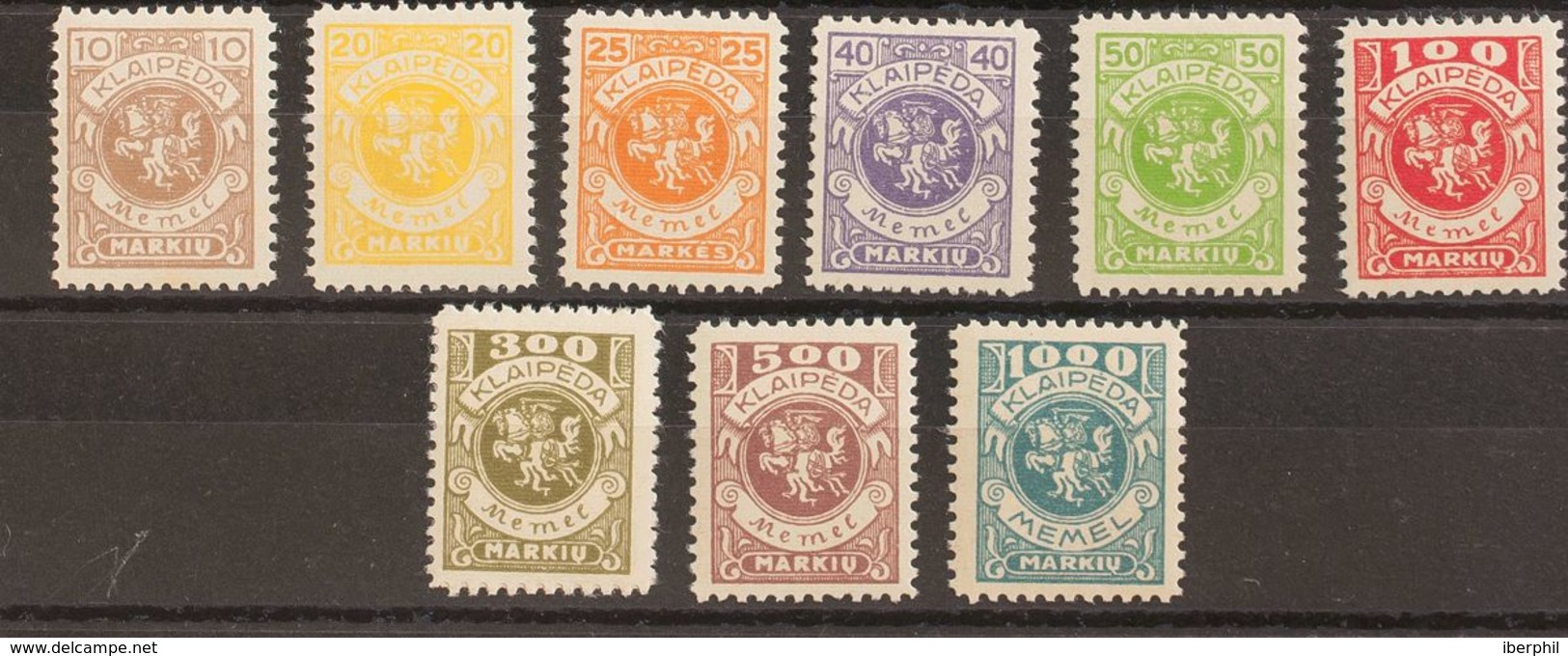 Memel. MNH **Yv 116/22, 124/25. 1923. Serie Completa, A Falta Del 400 M (valor Bajo). MAGNIFICA. (Mi141/47, 149/50 224 E - Andere & Zonder Classificatie