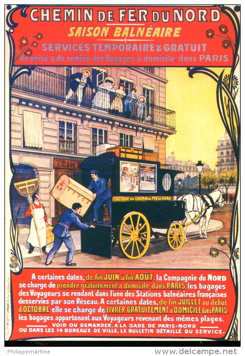 Nos Transports En 1900 : Chemin De Fer Du Nord - Publicité