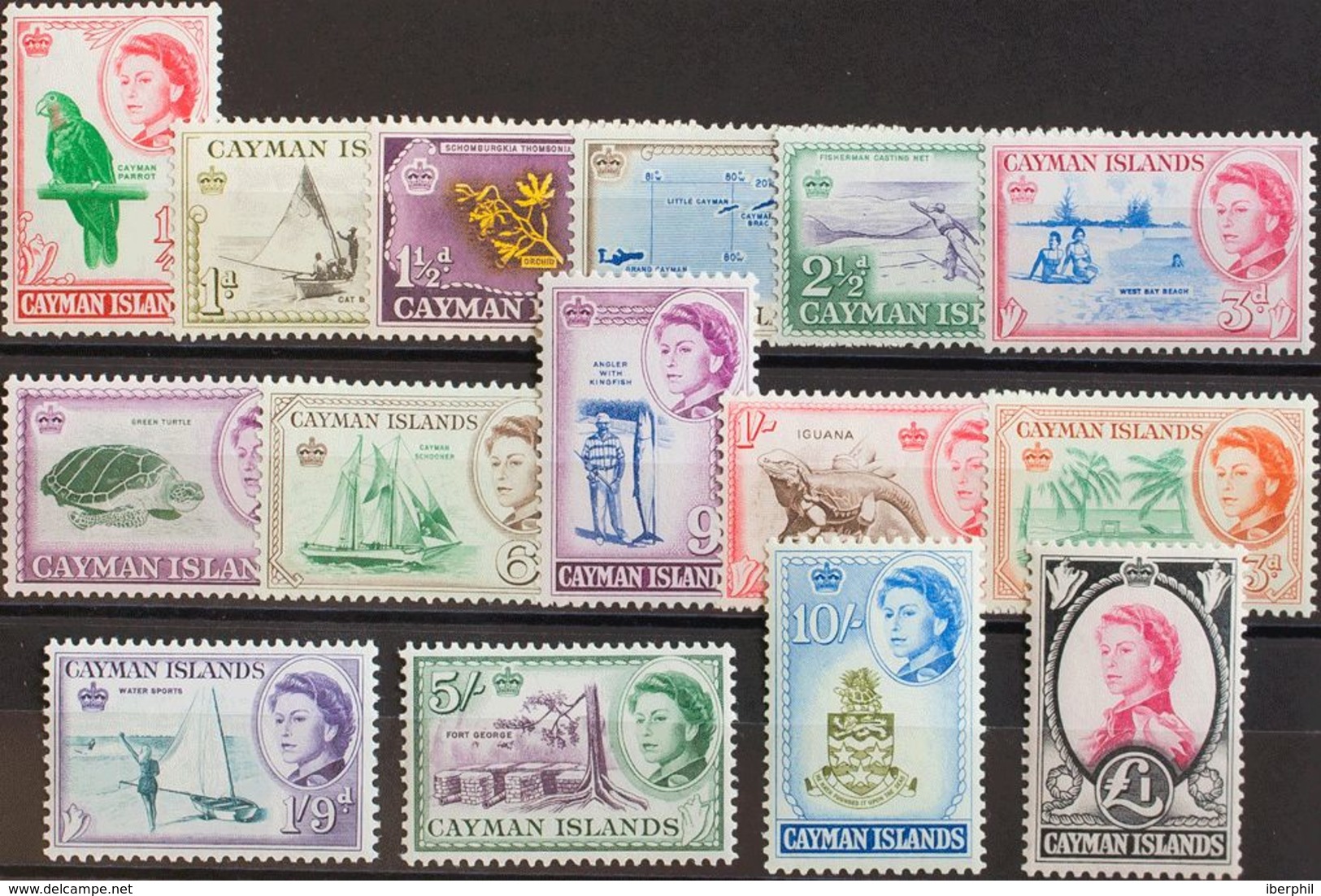 Caimanes. MNH **Yv 157/71. 1962. Serie Completa. MAGNIFICA. Yvert 2013: 110 Euros. - Kaimaninseln