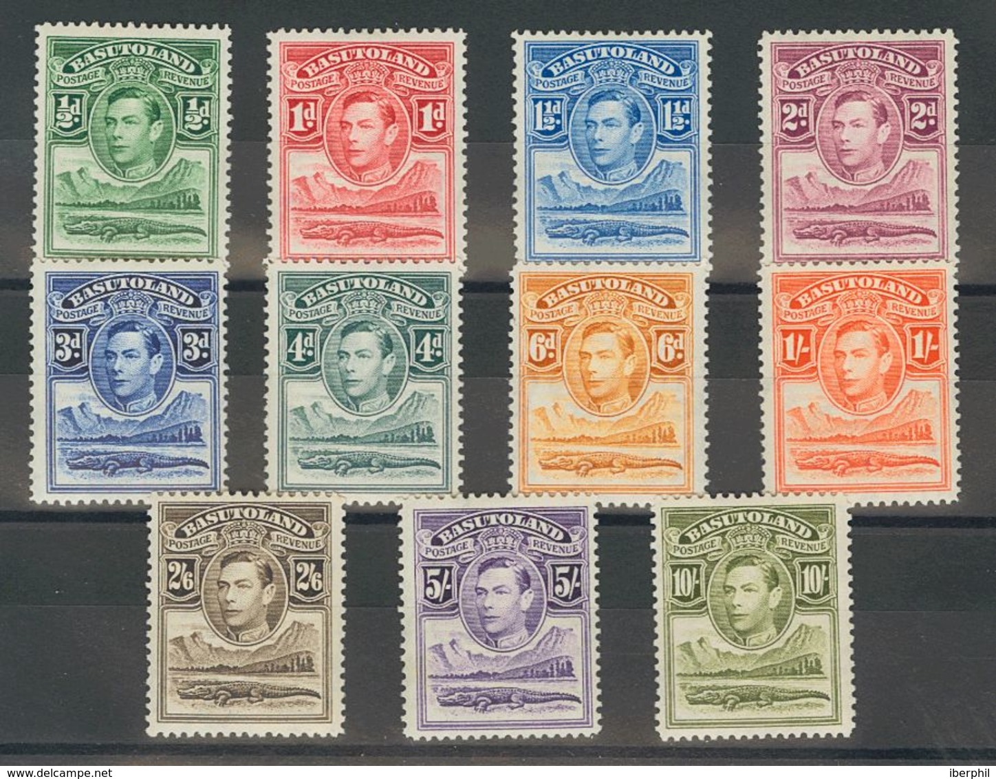 Basutoland. MH *Yv 18/28. 1938. Serie Completa. MAGNIFICA. (SG18/28 110£) Yvert 2011: 65 Euros. - Other & Unclassified