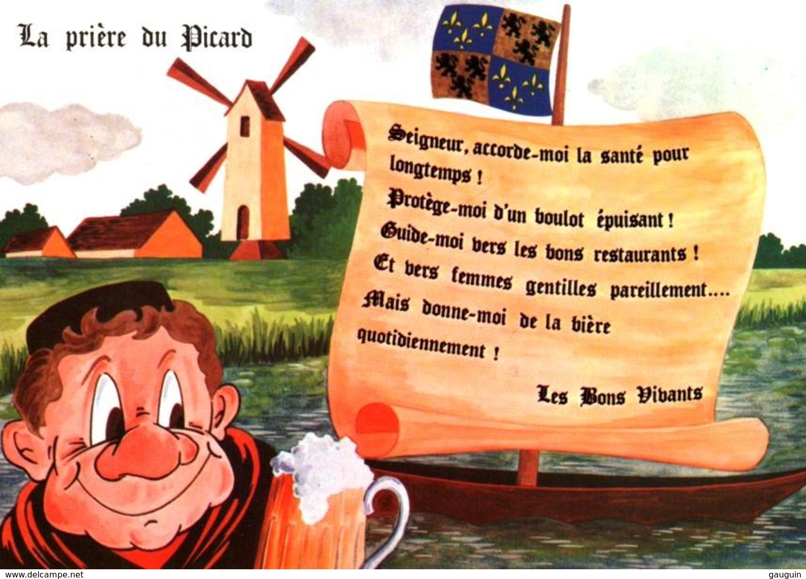 CPM - HUMOUR - FOLKLORE PICARD - Gauloiseries ... Boisson BIERE - Edition Combier - Picardie