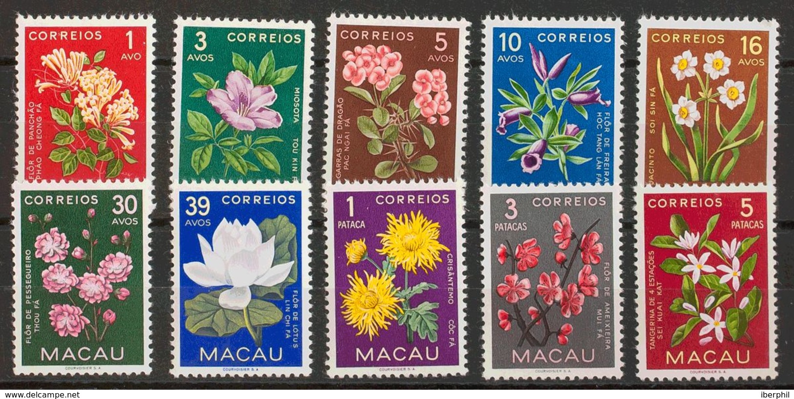 Macao. MNH **Yv 363/72. 1953. Serie Completa. MAGNIFICA. - Otros & Sin Clasificación