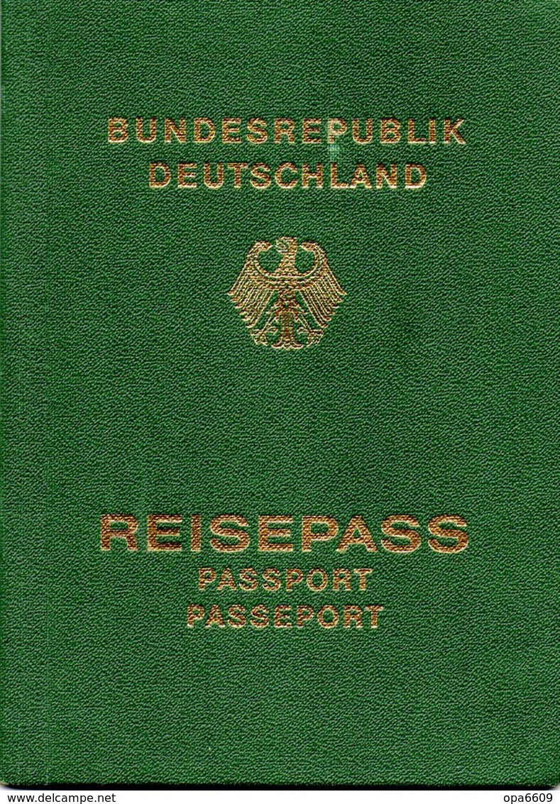 (Kart-ZD) BUNDESREPUBLIK DEUTSCHLAND "REISEPASS, PASSPORT, PASSEPORT" Ausgestellt: Görlitz  07.Juni 1991 - Historische Dokumente