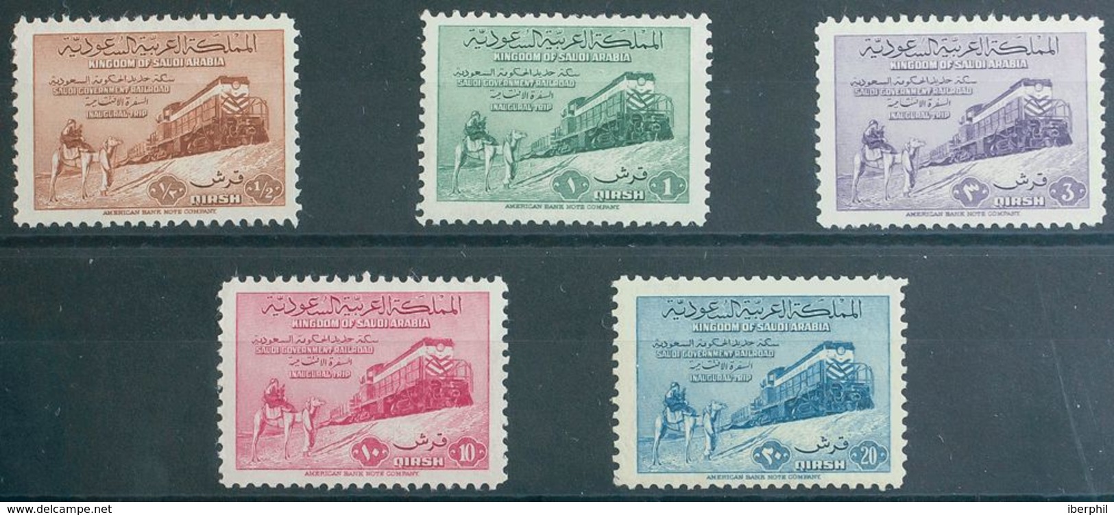 Arabia Saudita. MNH **Yv 135/39. 1952. Serie Completa. MAGNIFICA. Yvert 2011: 180 Euros. - Arabia Saudita