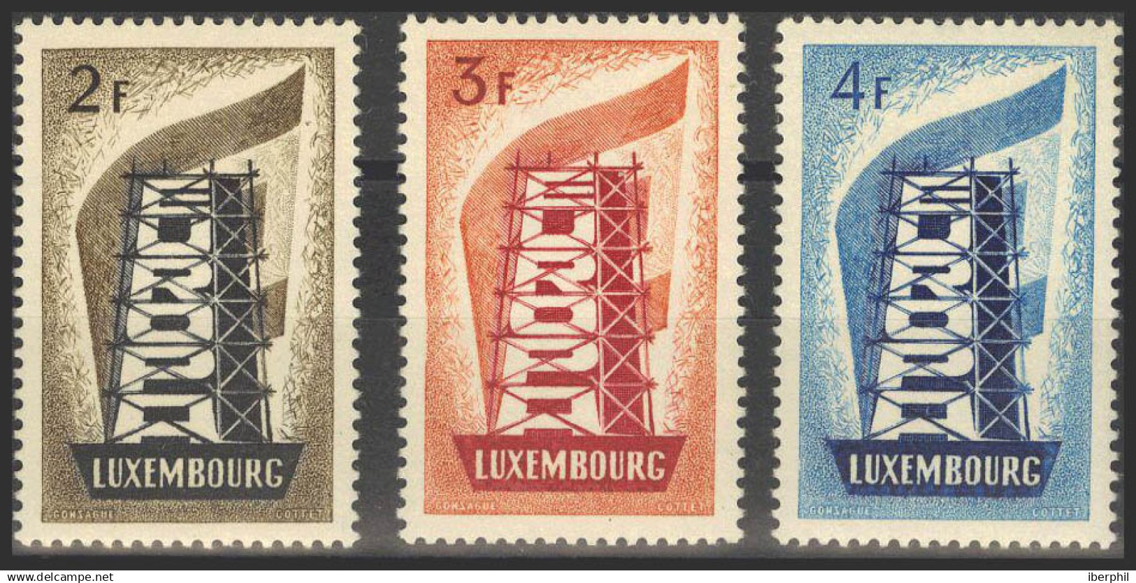 Luxemburgo. MH *Yv 514/16. 1956. Serie Completa. MAGNIFICA. Yvert 2012: 175 Euros. - Otros & Sin Clasificación