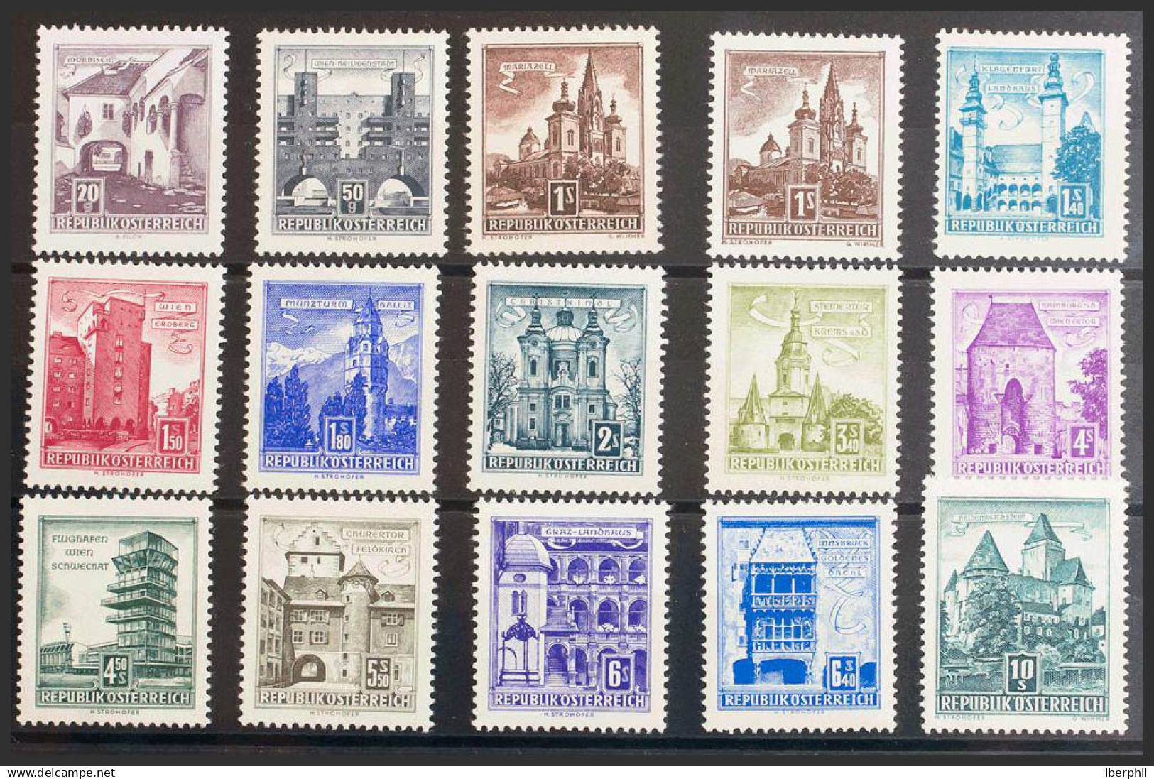 Austria. MNH **Yv 869AA/74A. 1957. Serie Completa. MAGNIFICA. Yvert 2011: 55 Euros. - Otros & Sin Clasificación