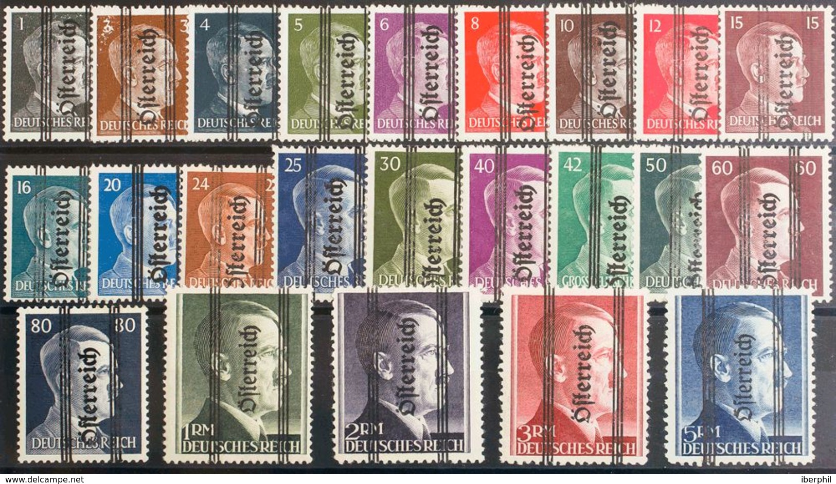 Austria. MNH **Yv 553/75. 1945. Serie Completa. MAGNIFICA. Cert. BPP. (Glavanovitz) Yvert 2015: 900 Euros. - Otros & Sin Clasificación