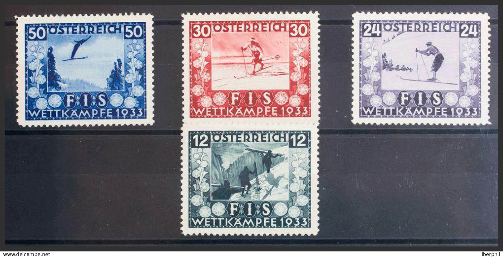 Austria. MH *Yv 426/29. 1933. Serie Completa. MAGNIFICA. Yvert 2011: 350 Euros. - Otros & Sin Clasificación