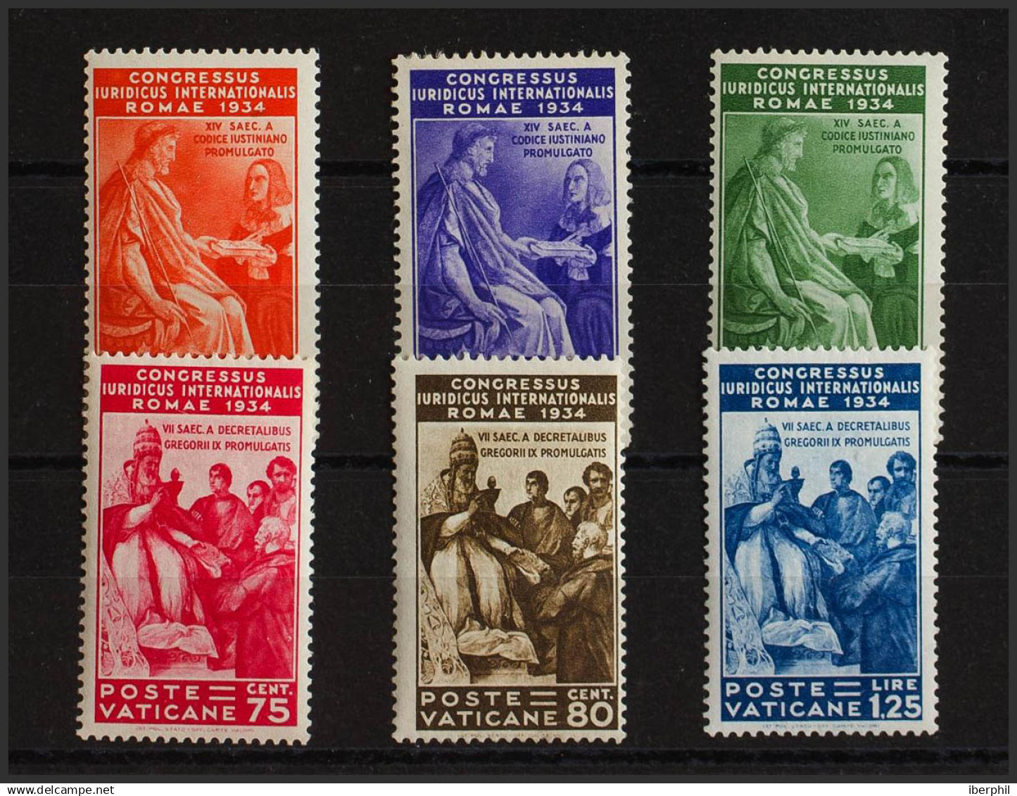 Vaticano. MH *Yv 66/71. 1935. Serie Completa. MAGNIFICA. Yvert 2016: 250 Euros. - Otros & Sin Clasificación