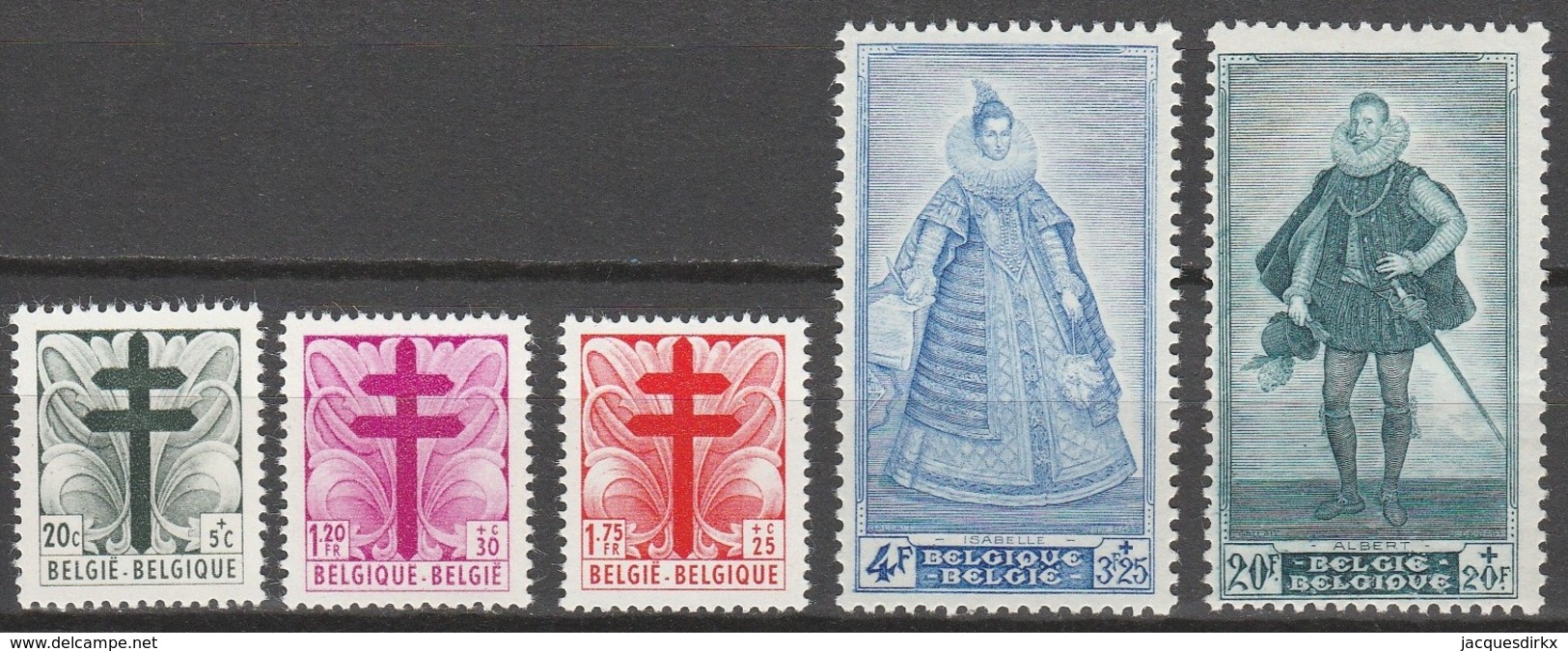 Belgie  .   OBP  .     787/791       .    **    .  Postfris  .   /   .  Neuf SANS Charniere - Nuevos