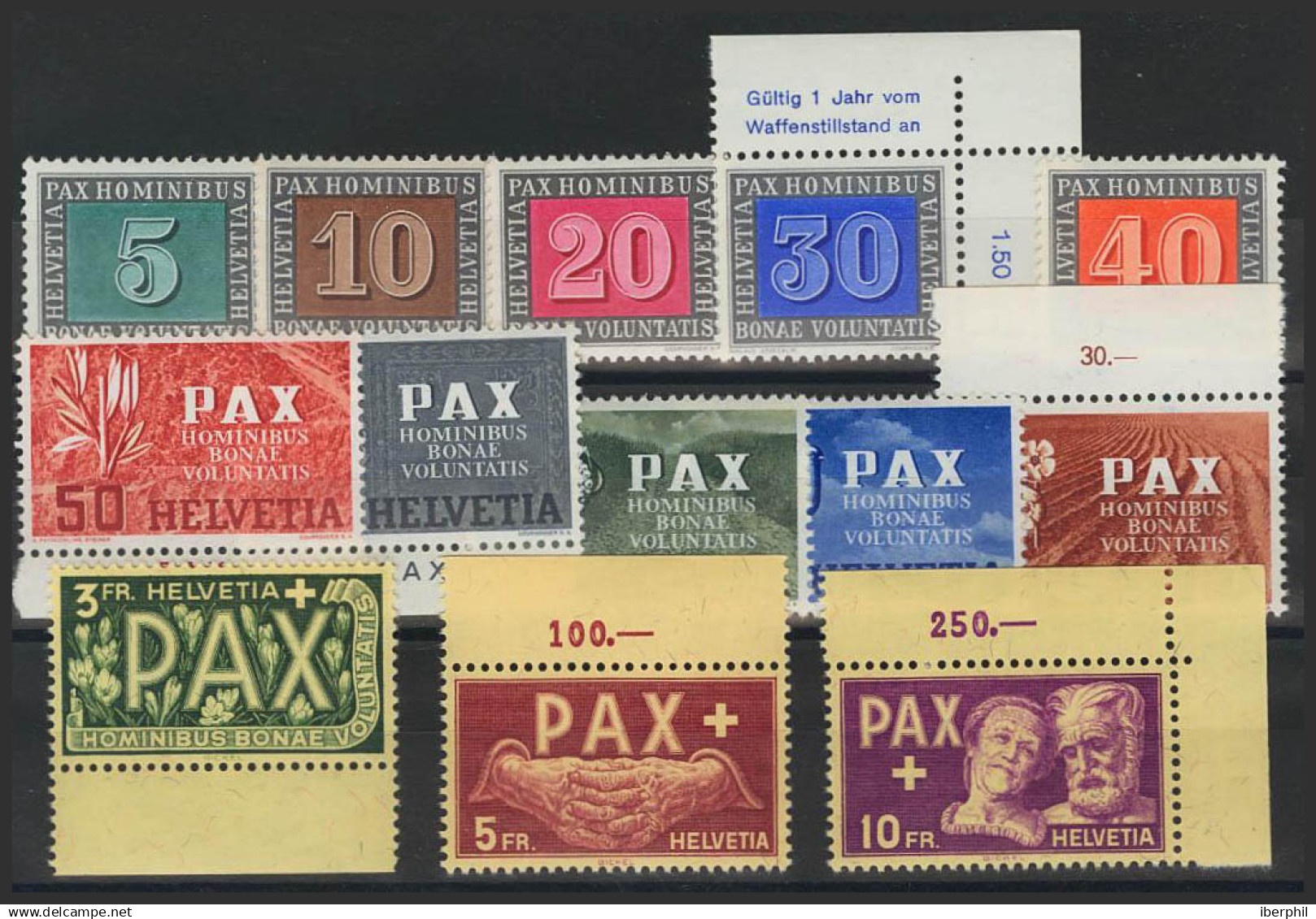 Suiza. MNH **Yv 405/17. 1945. Serie Completa. MAGNIFICA. Yvert 2013: 500 Euros. - Otros & Sin Clasificación