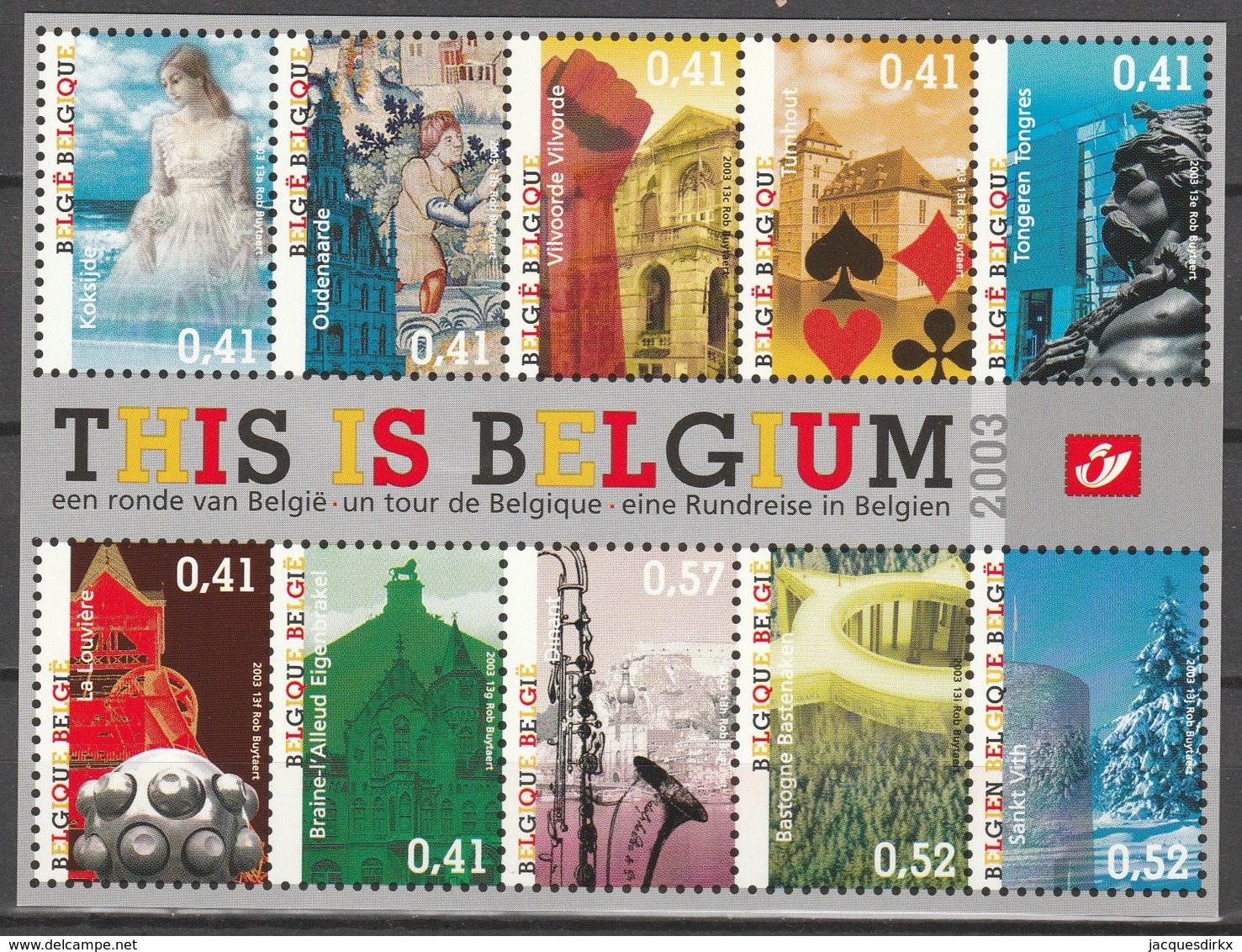 Belgie  .   OBP  .    LX 92       .    **    .  Postfris  .   /   .  Neuf SANS Charniere - Hojas Completas & Folletos