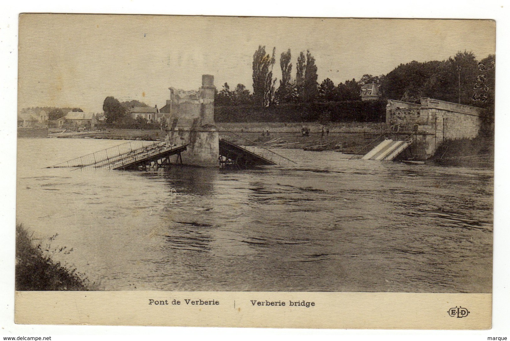 Cpa Pont De VERBERIE - Verberie