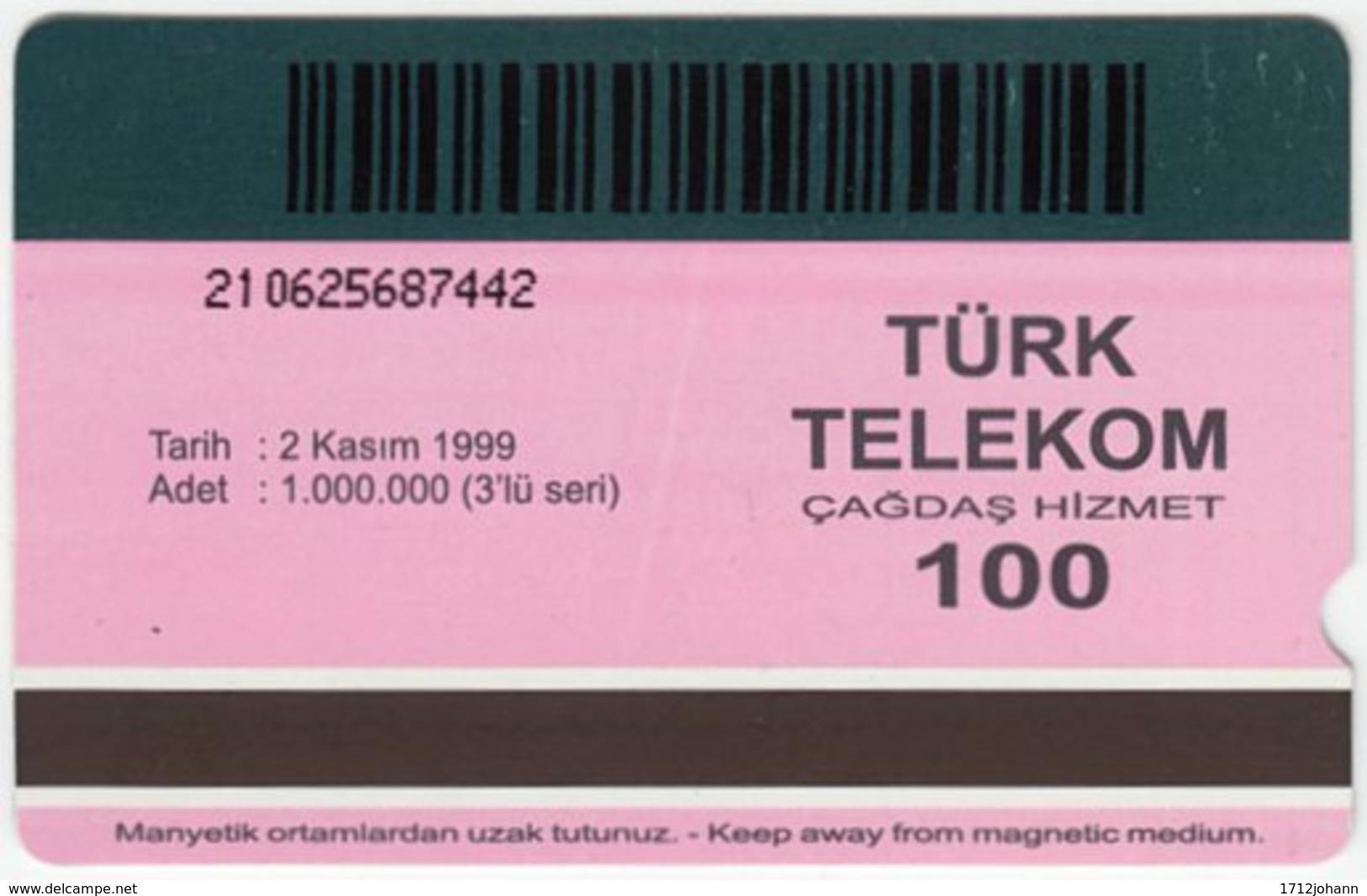 TURKEY A-934 Magnetic Telekom - Culture, Traditional People - Used - Turkije